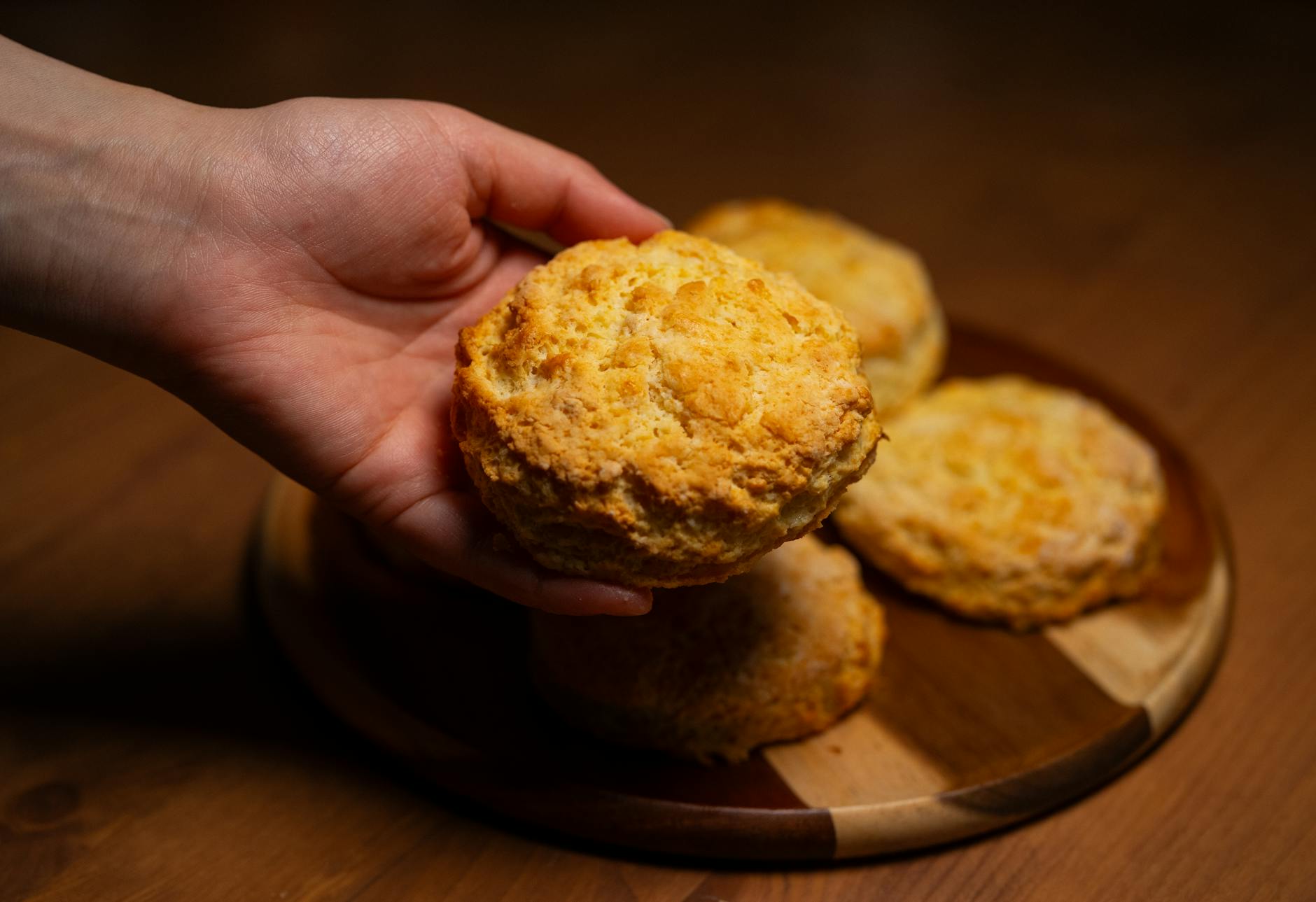 Golden Cheddar Garlic Butter Biscuits