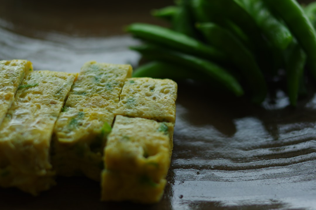 Golden Tamagoyaki with Snap Peas
