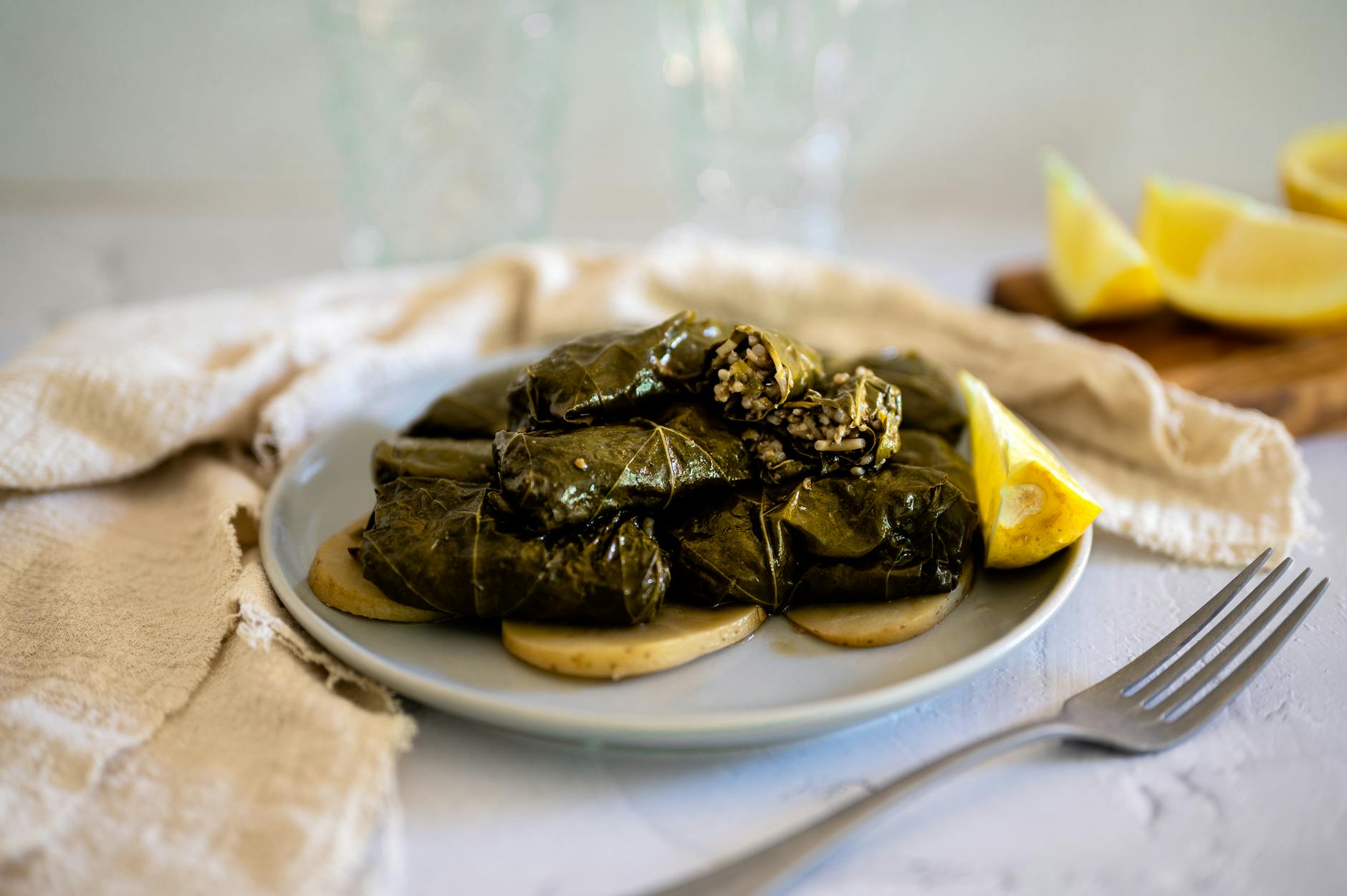 Greek Cabbage Rolls with Lemon & Potatoes
