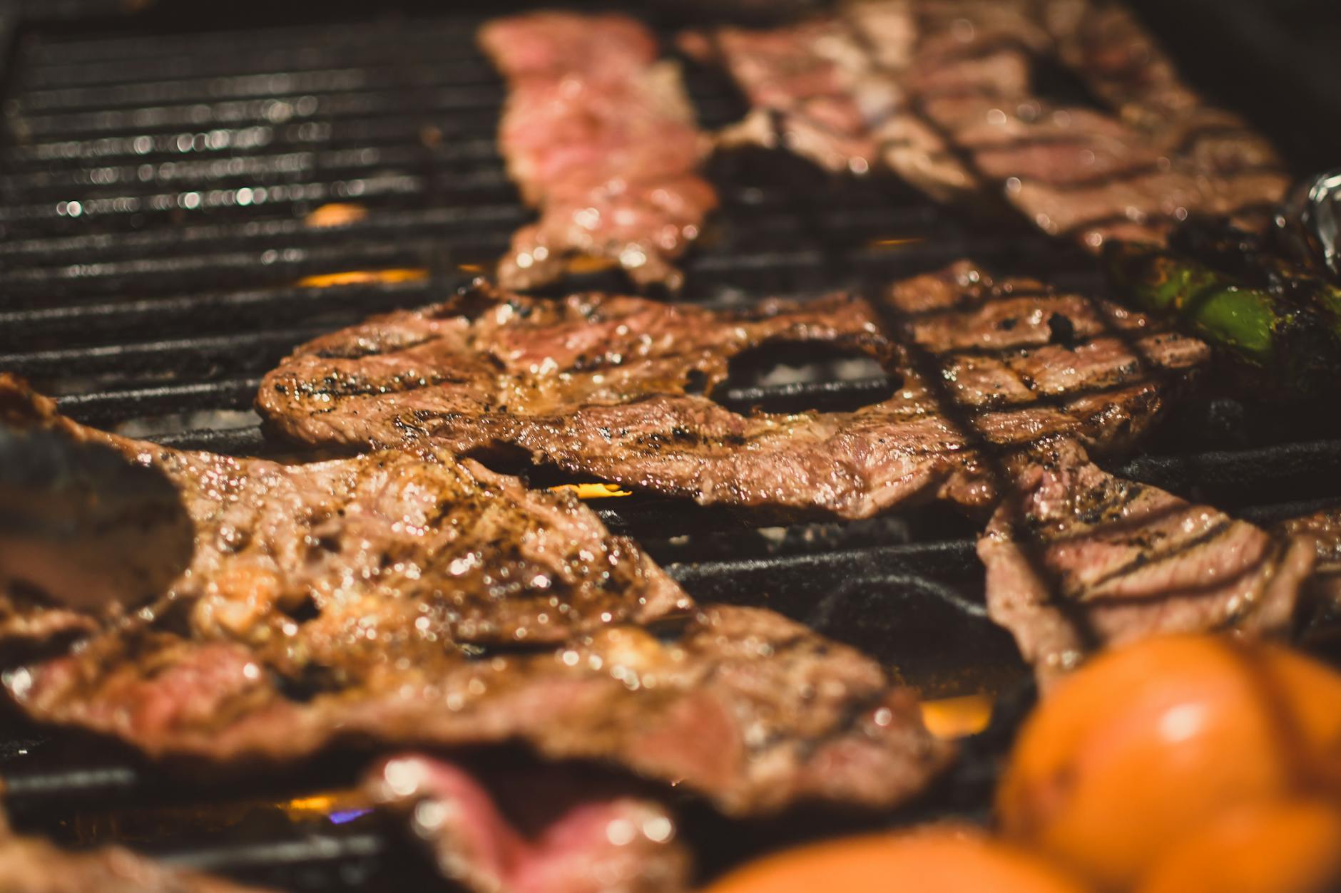 Grilled Arrachera with Charred Tomatoes & Jalapeños