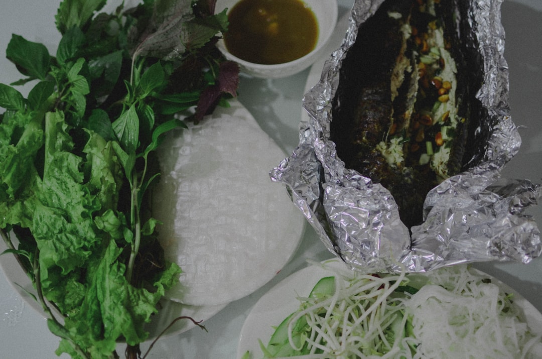 Grilled Beef in Betel Leaves with Fresh Herbs