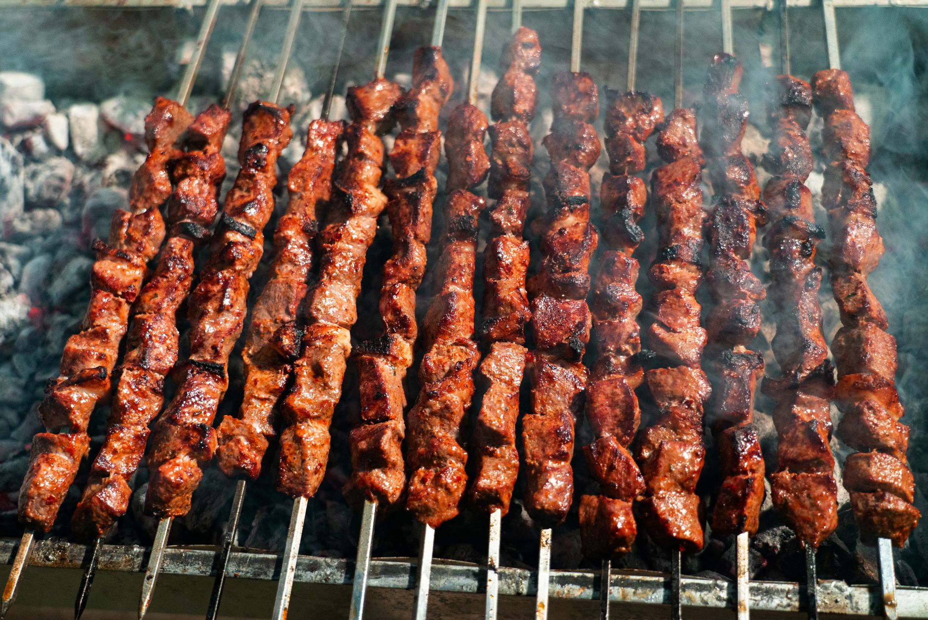 Grilled Beef Souvlaki with Tzatziki