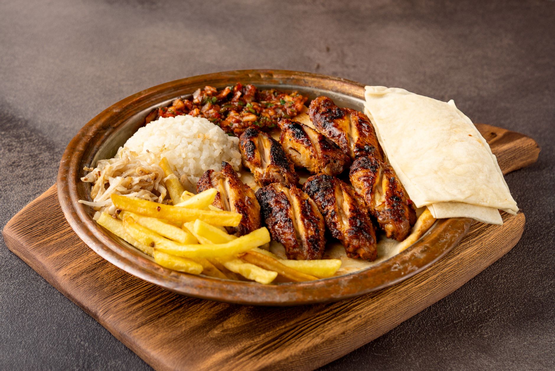 Grilled Chicken & Fries Brazilian Plate