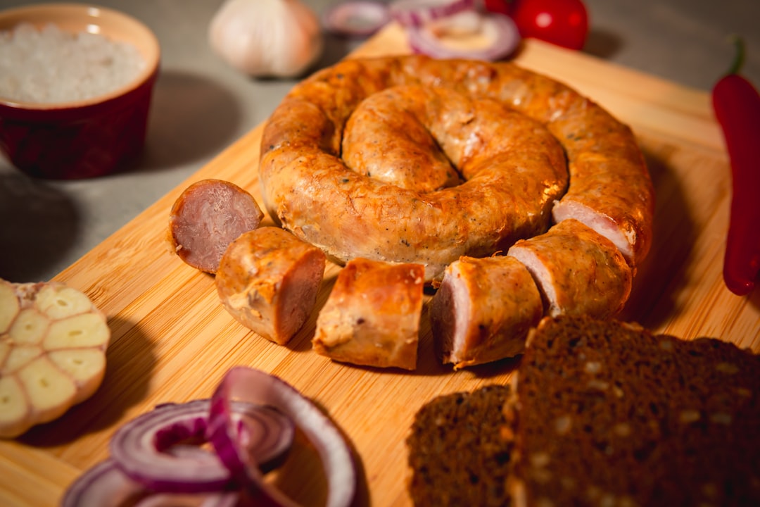 Grilled Kielbasa & Caramelized Onion on Rye