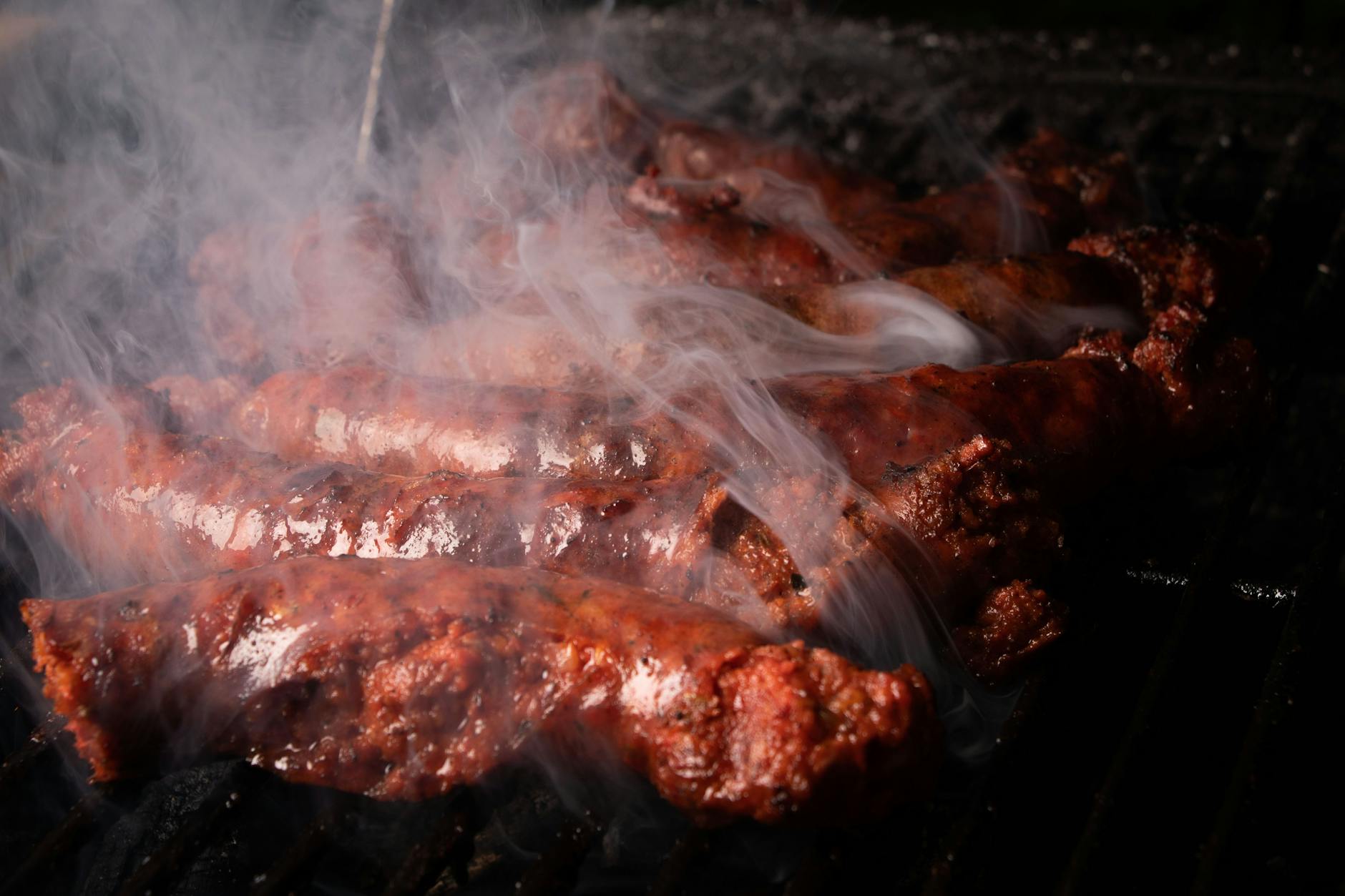 Grilled Merguez with Harissa Mayo