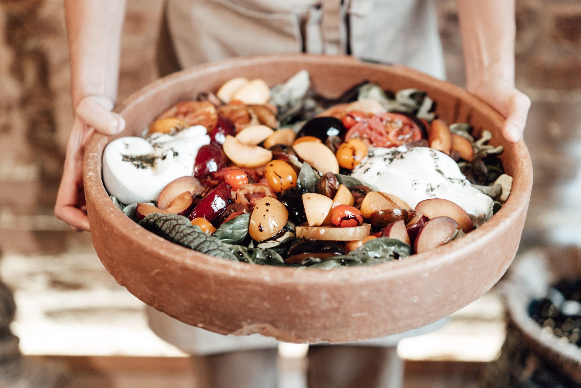 Grilled Peach & Burrata Salad