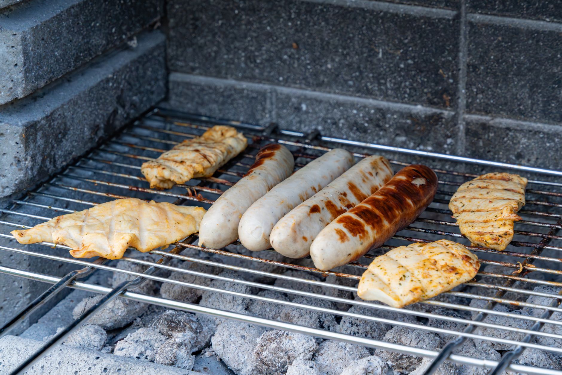 Grilled Polish Sausage & Chicken Plate