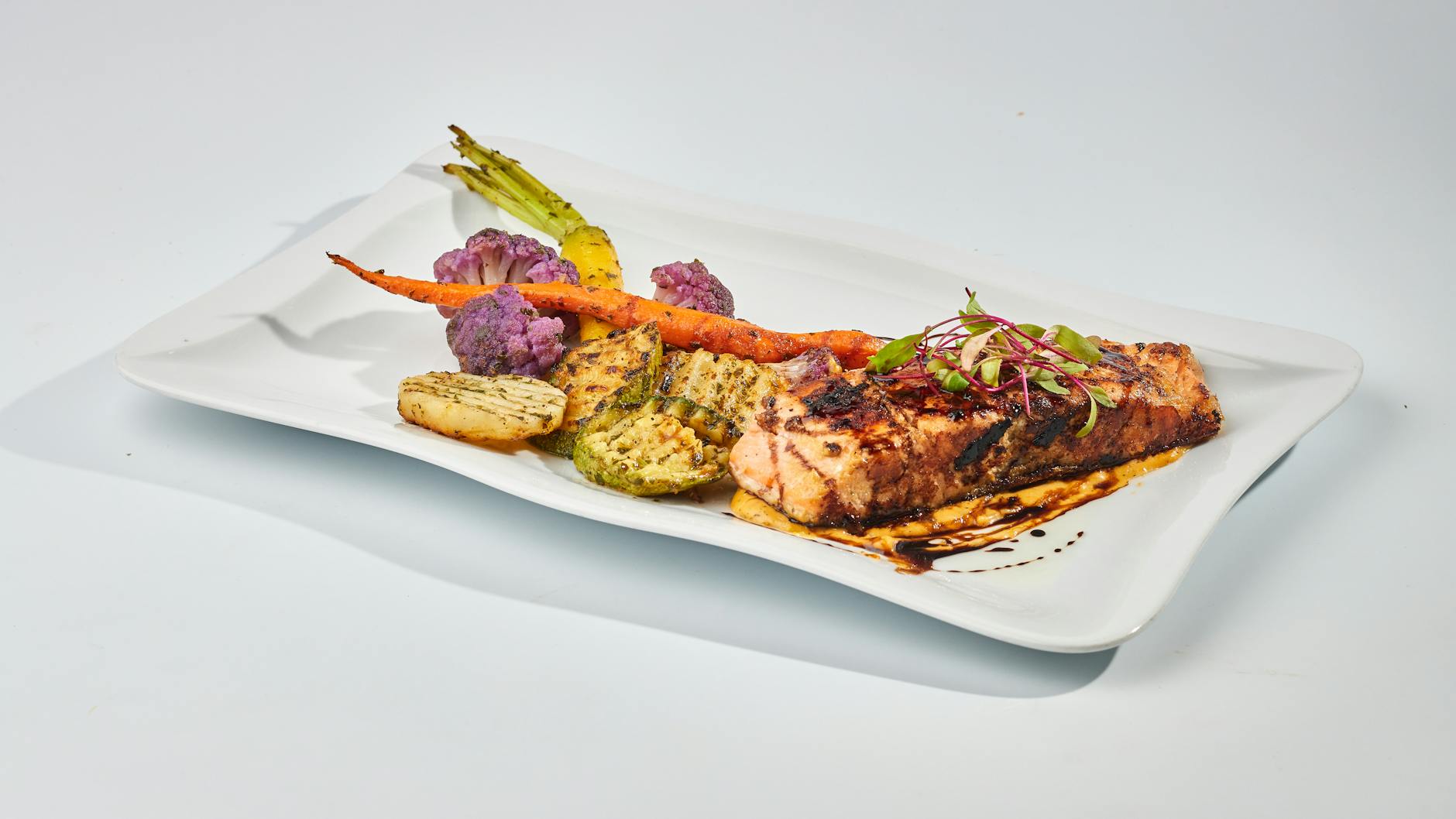 Grilled Salmon with Lemon and Herbs
