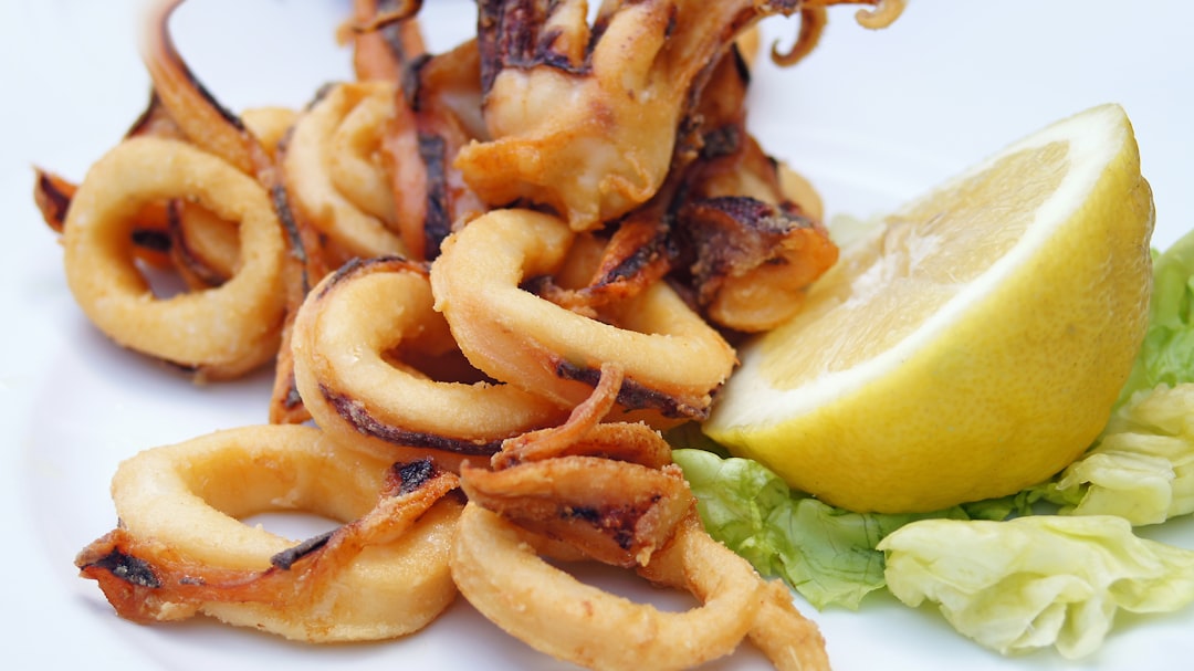 Grilled Squid with Lemon and Garlic
