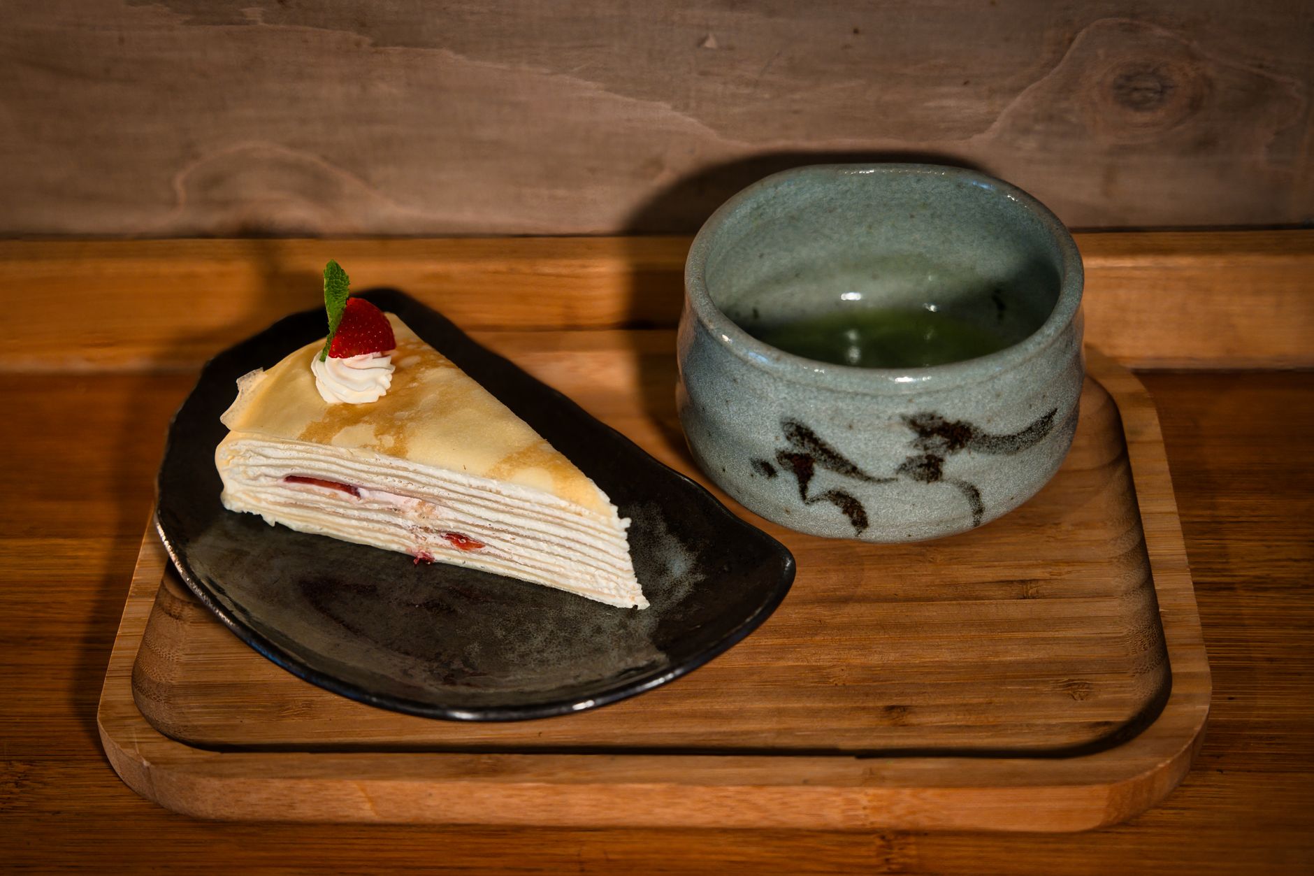Harajuku Crepes with Matcha Cream & Fresh Fruit