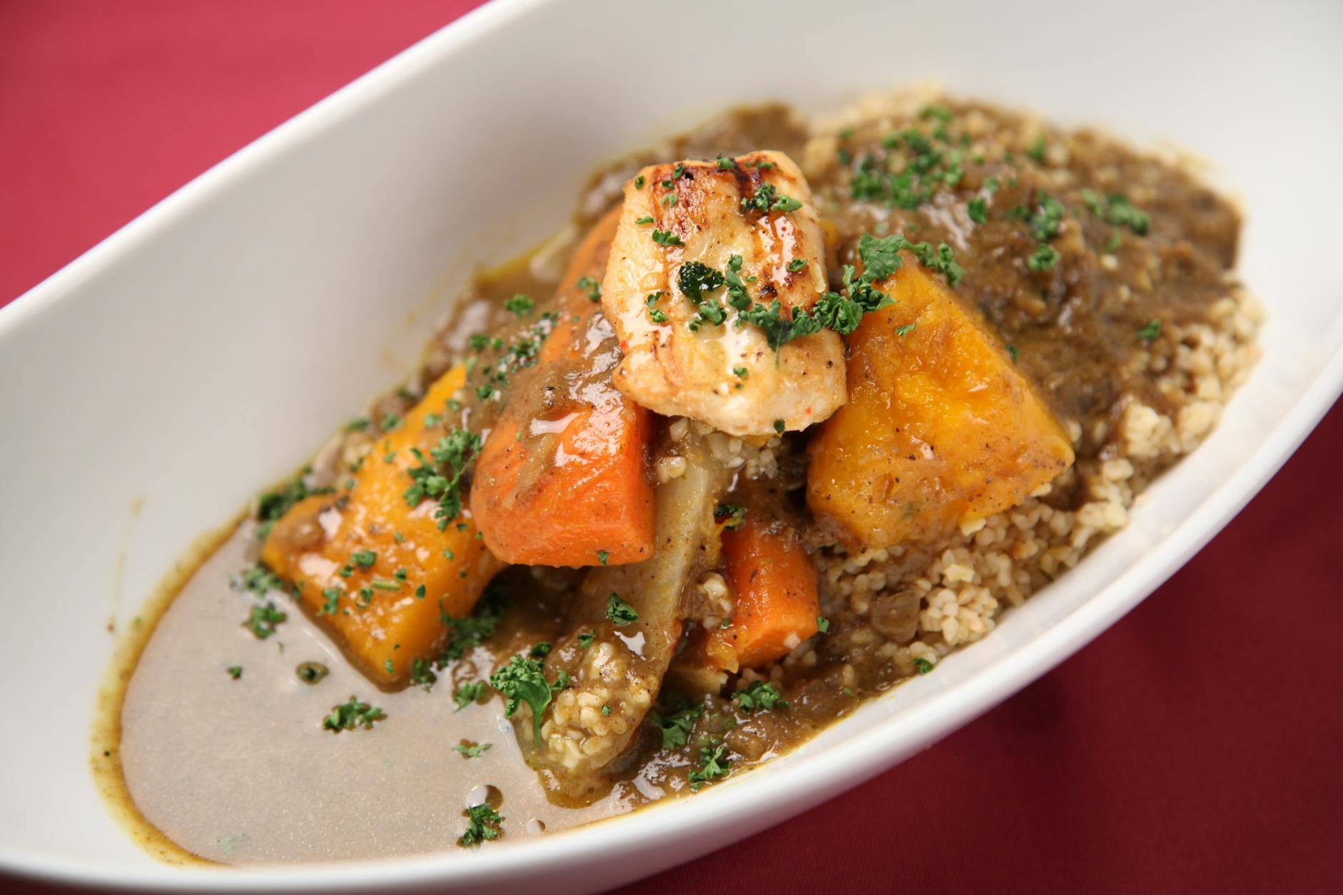 25-Min Harissa Lamb Couscous