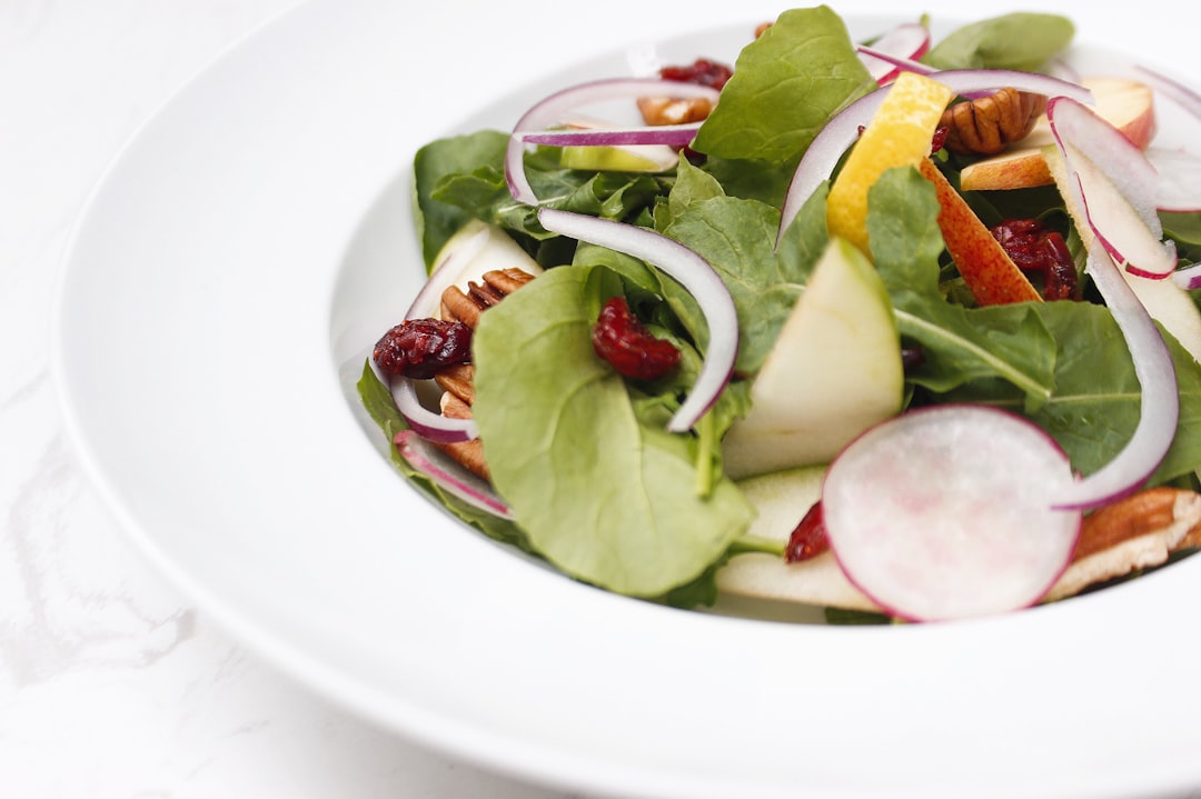 Harvest Salad with Apple & Crispy Shallots