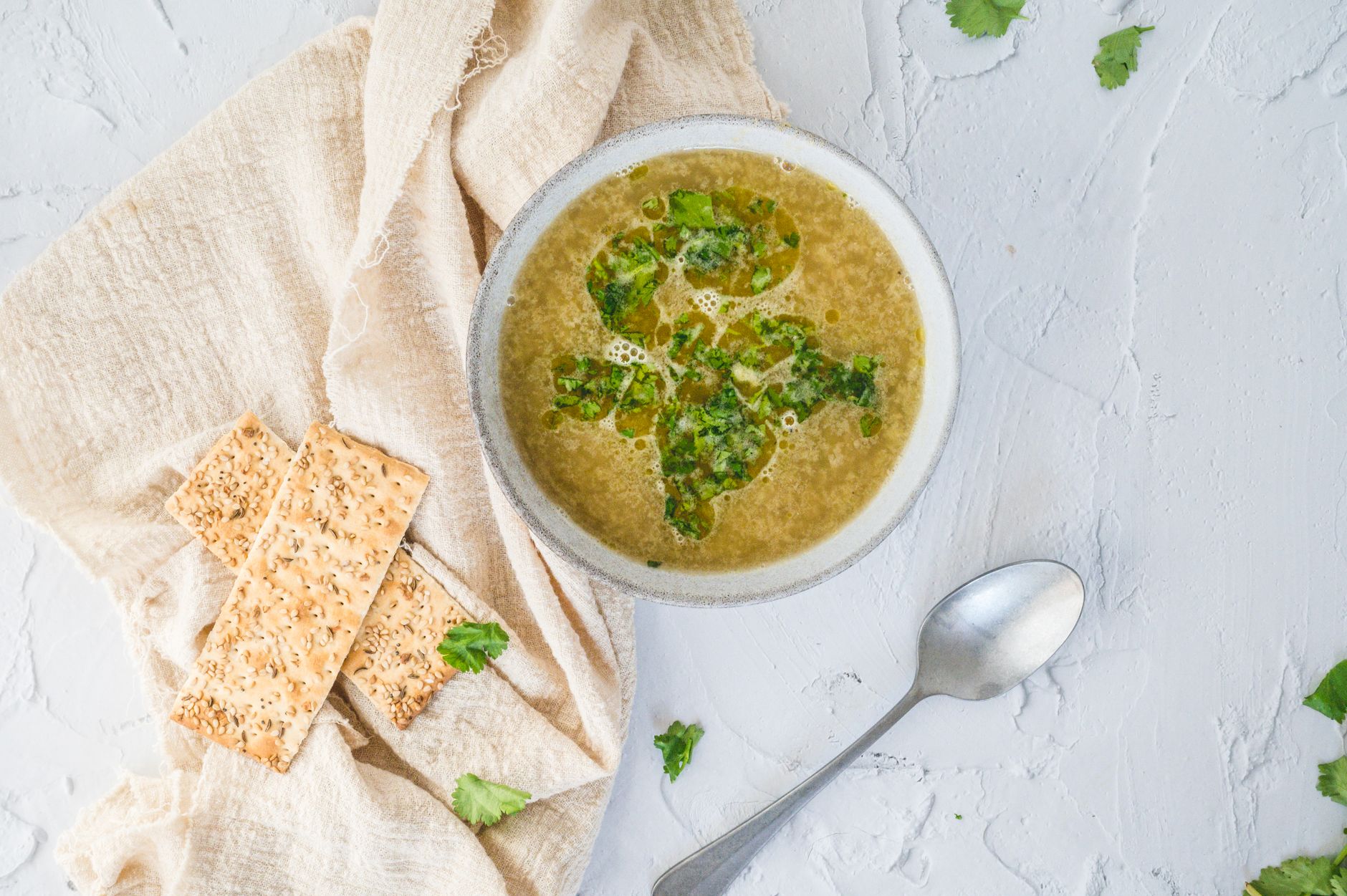 Herbed Freekeh Soup