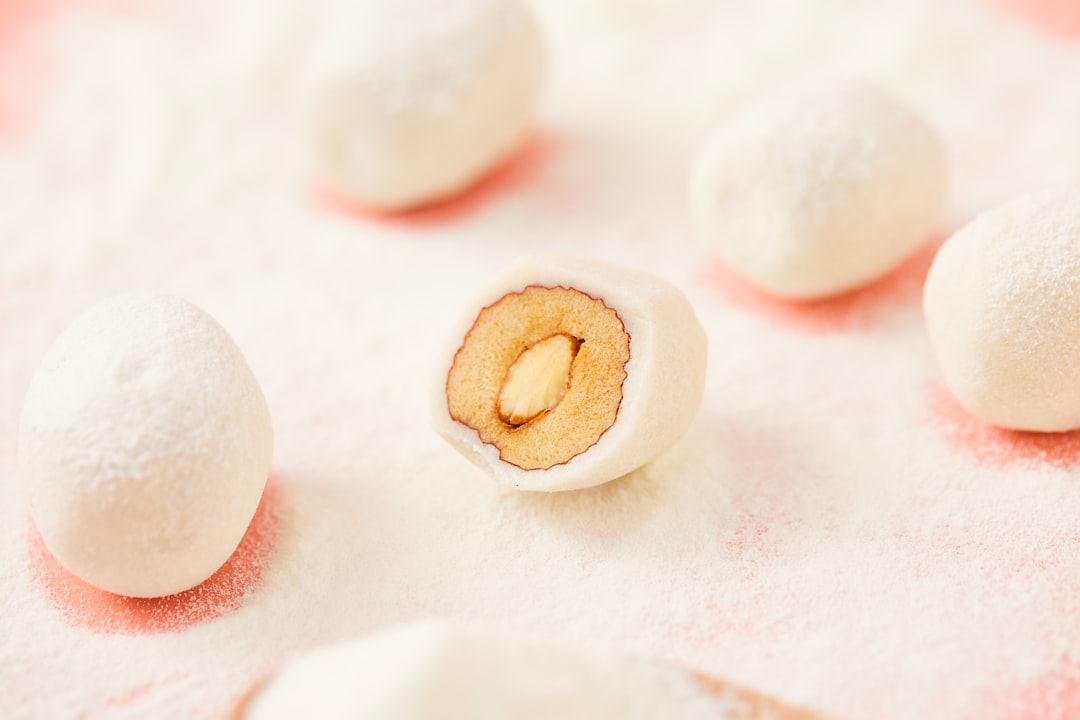 Homemade Mochi with Sweet Red Bean Fill