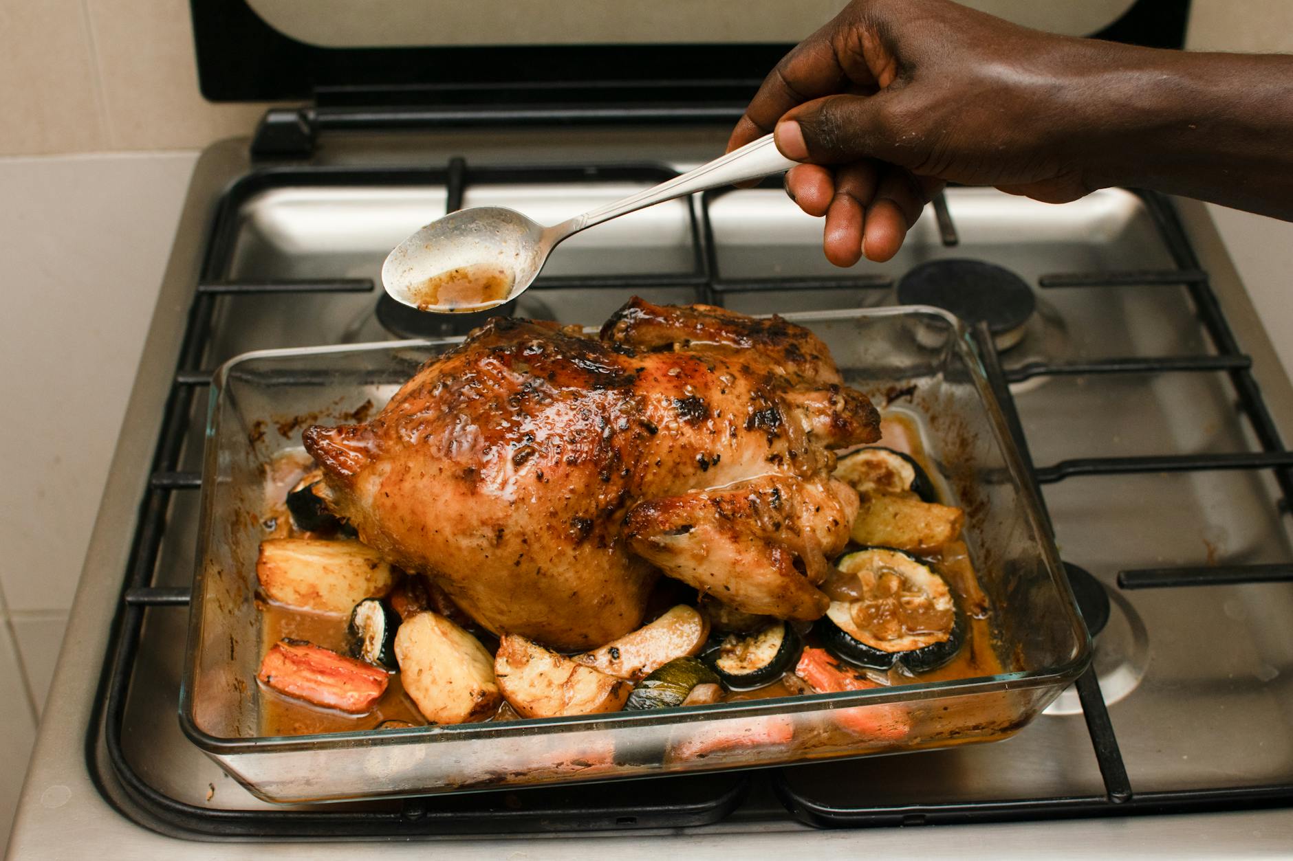 Honey Roasted Chicken with Root Vegetables