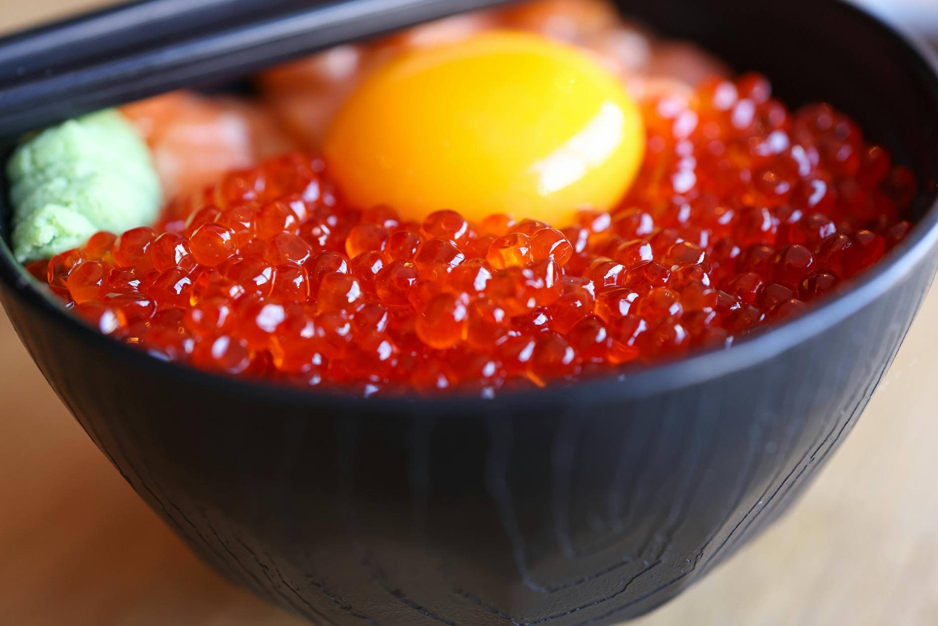 Ikura & Salmon Don with Runny Egg