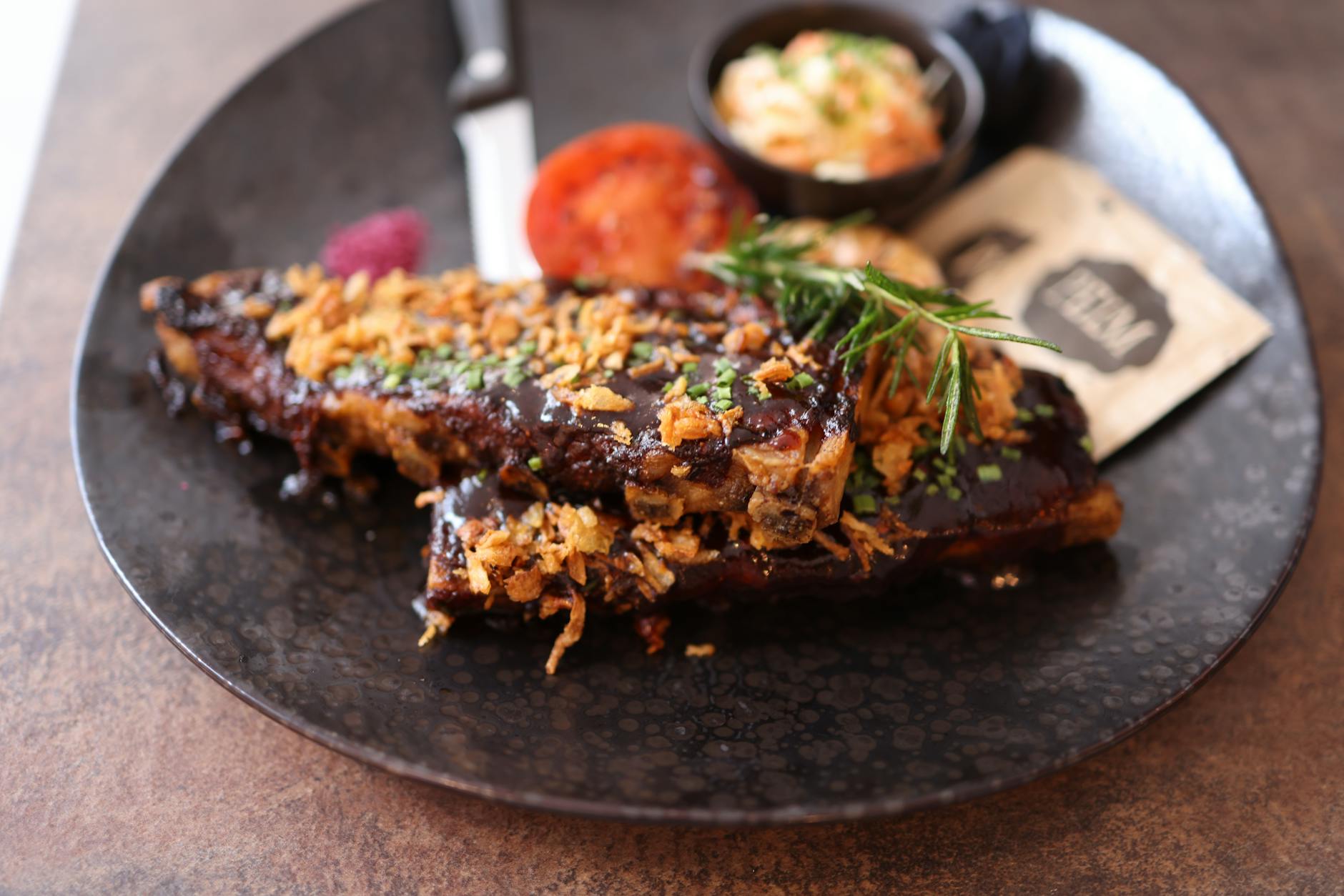 Charred Indonesian BBQ Pork Ribs with Slaw