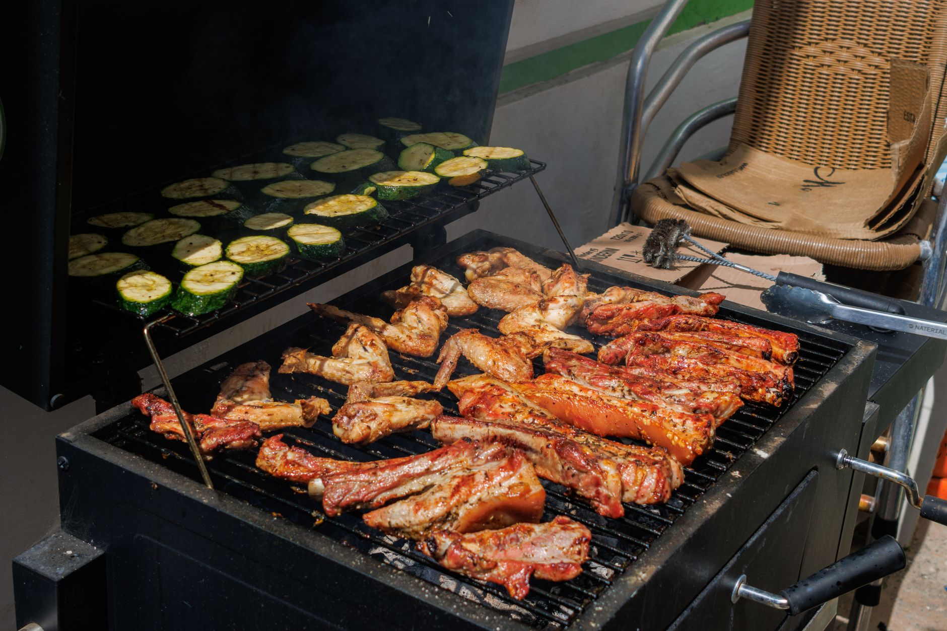 Indonesian Sticky BBQ Pork Ribs with Charred Sides
