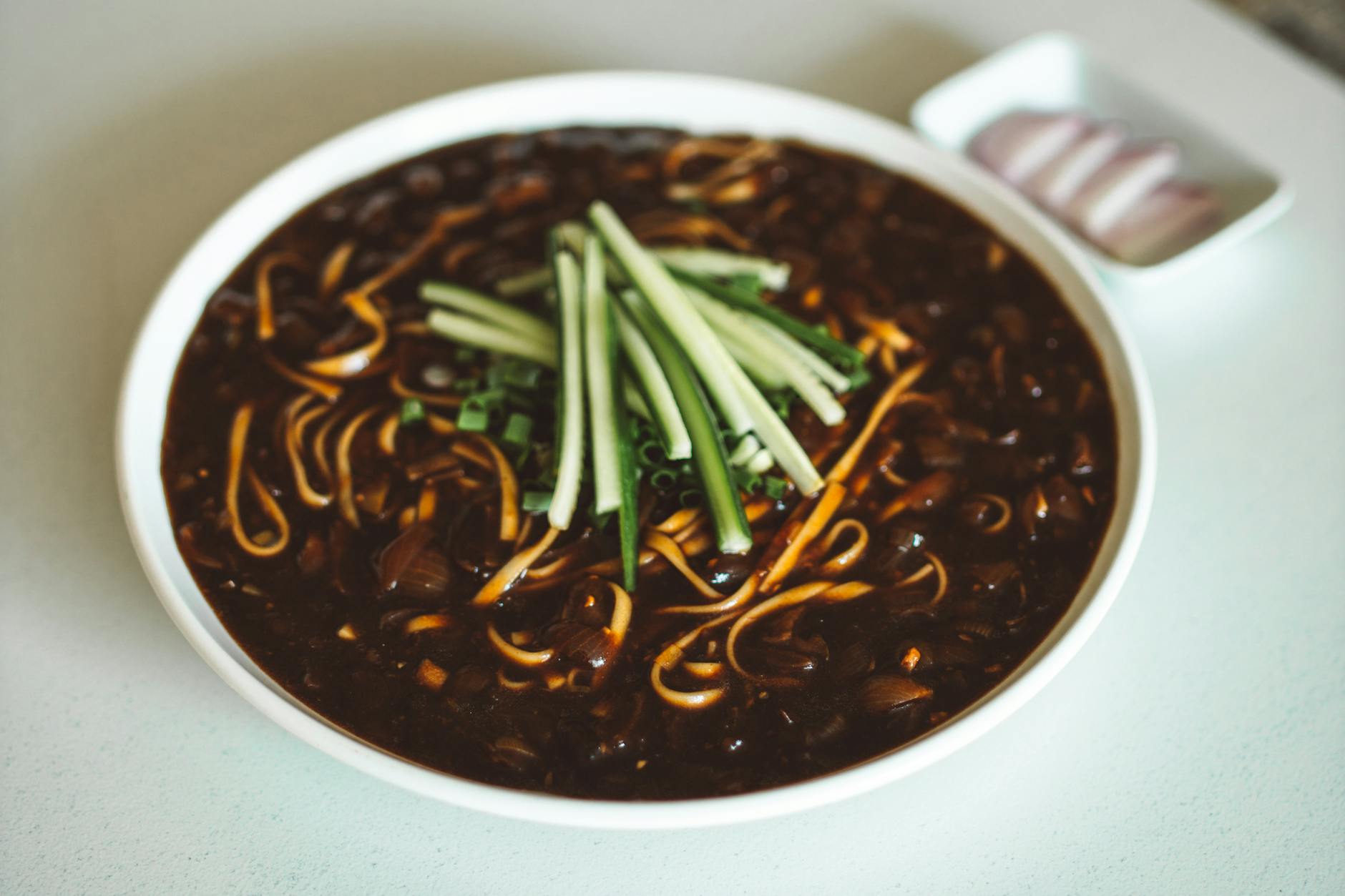 Jajangmyeon (Black Bean Noodle)