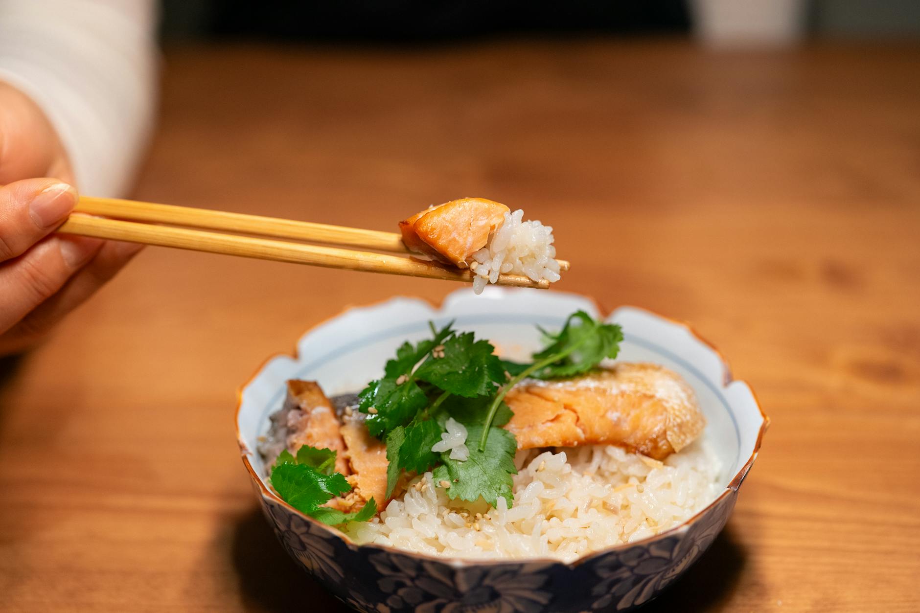 Japanese Grilled Salmon Breakfast