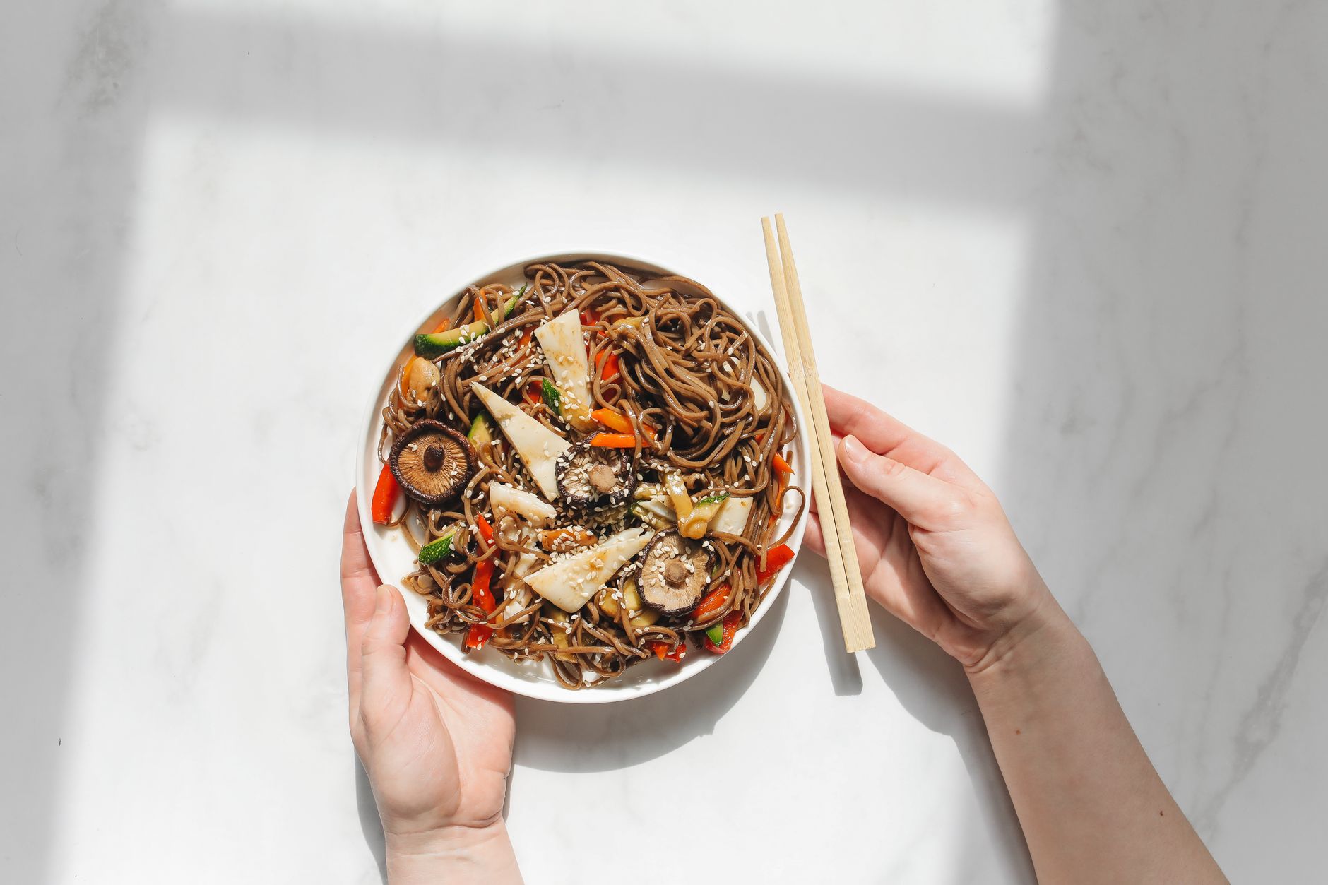 Japanese Soba Noodle Salad