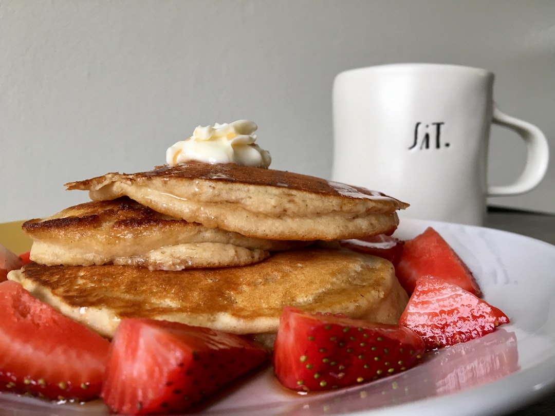 Japanese Soufflé Pancakes with Strawberries