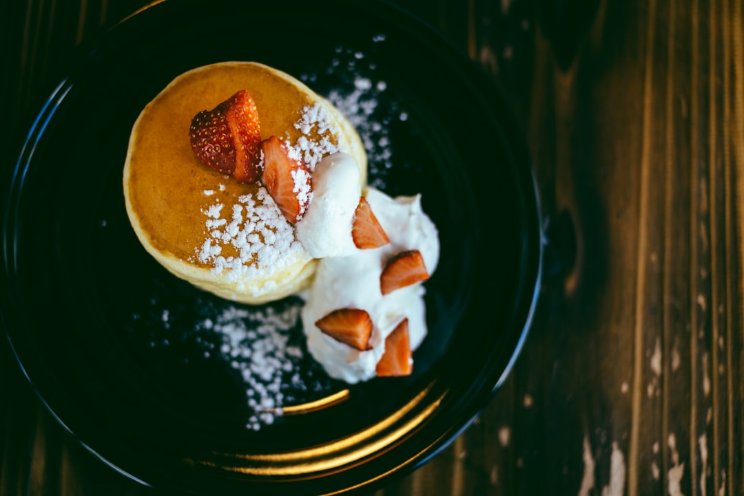 Jiggly Soufflé Pancakes with Berries & Cream