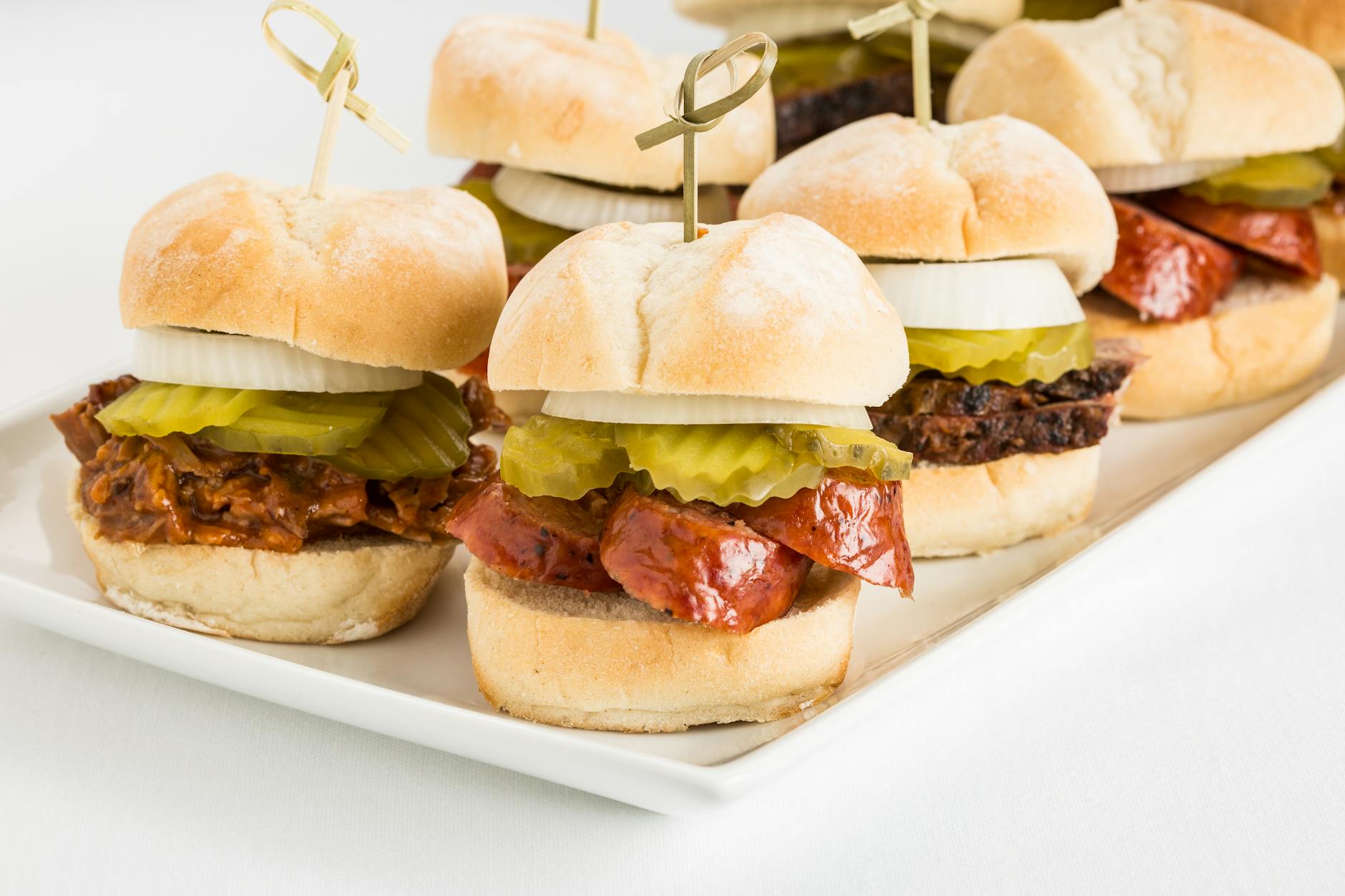 Kalua Pork Sliders with Pickles & Onions