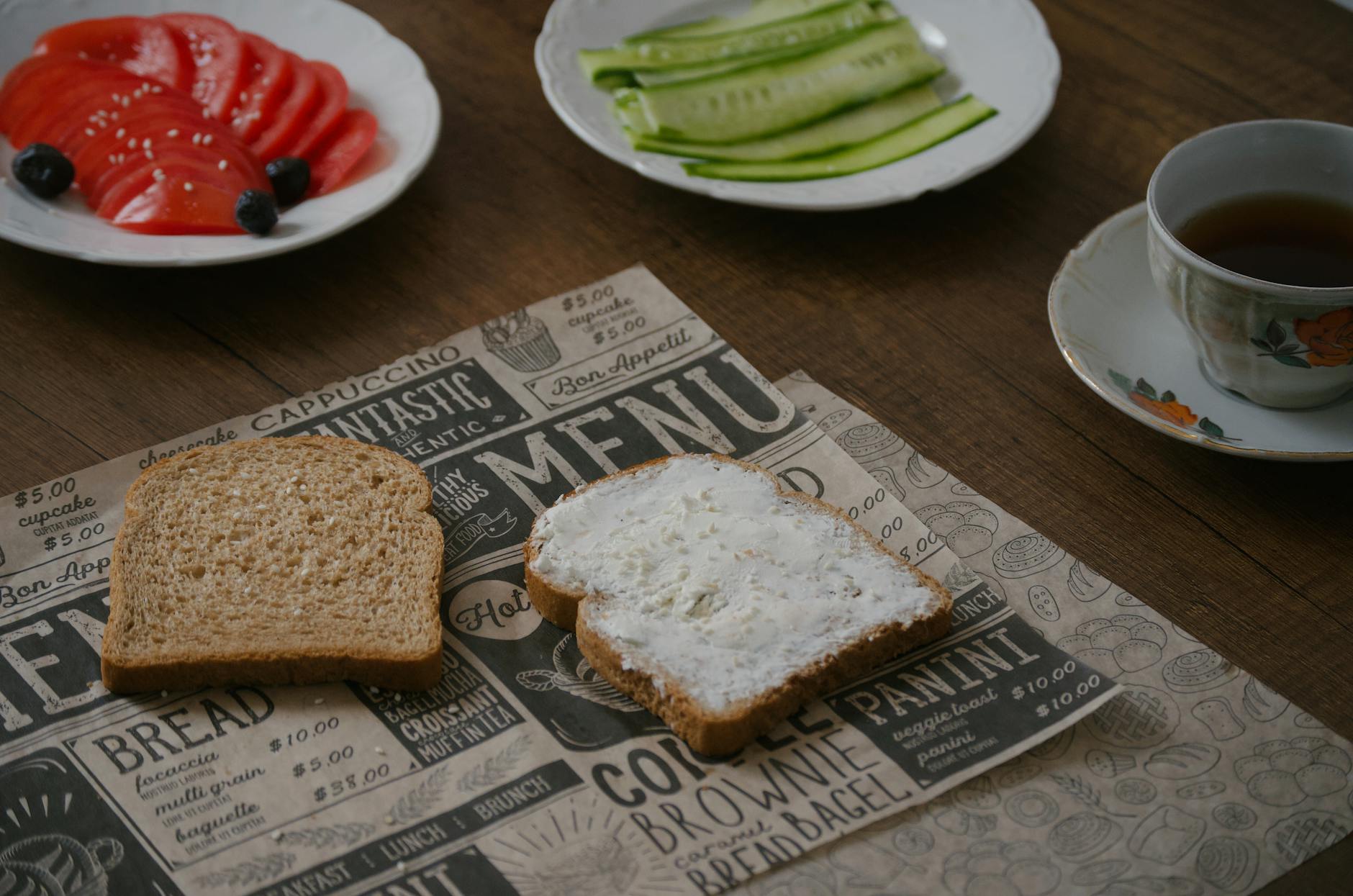 Kaymak Toast with Balkan Sides