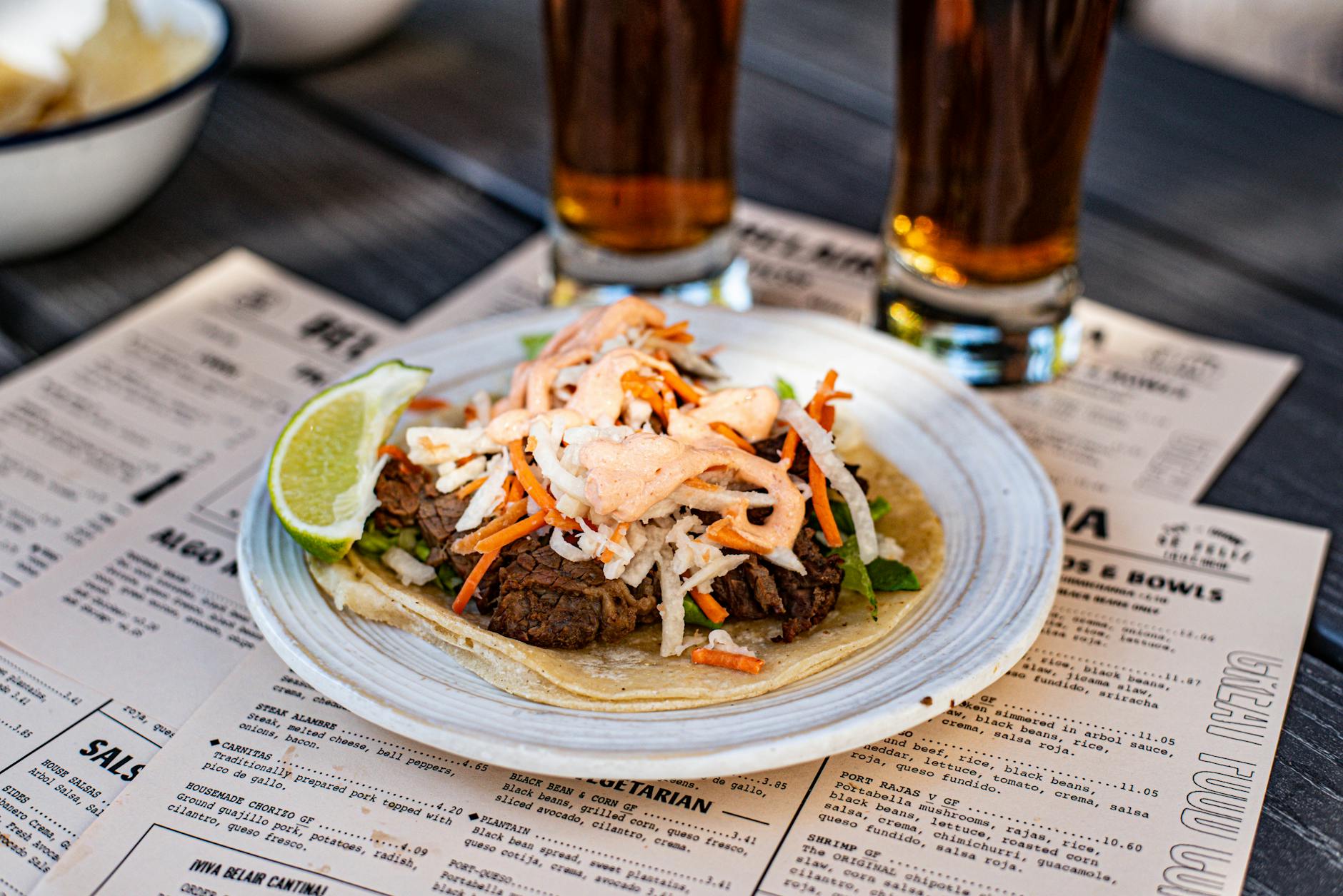 Korean BBQ Beef Tacos