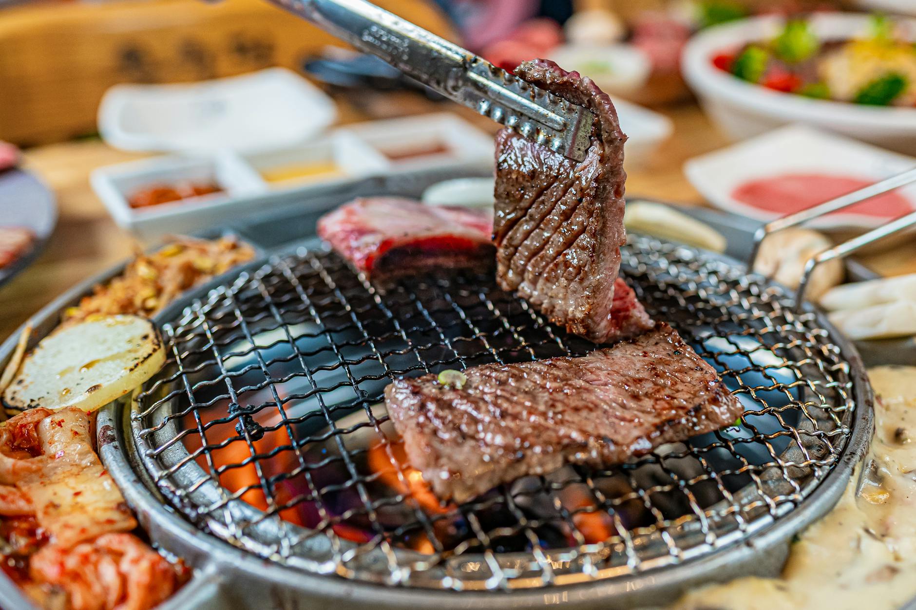 Korean Grilled Sirloin & Kimchi Platter