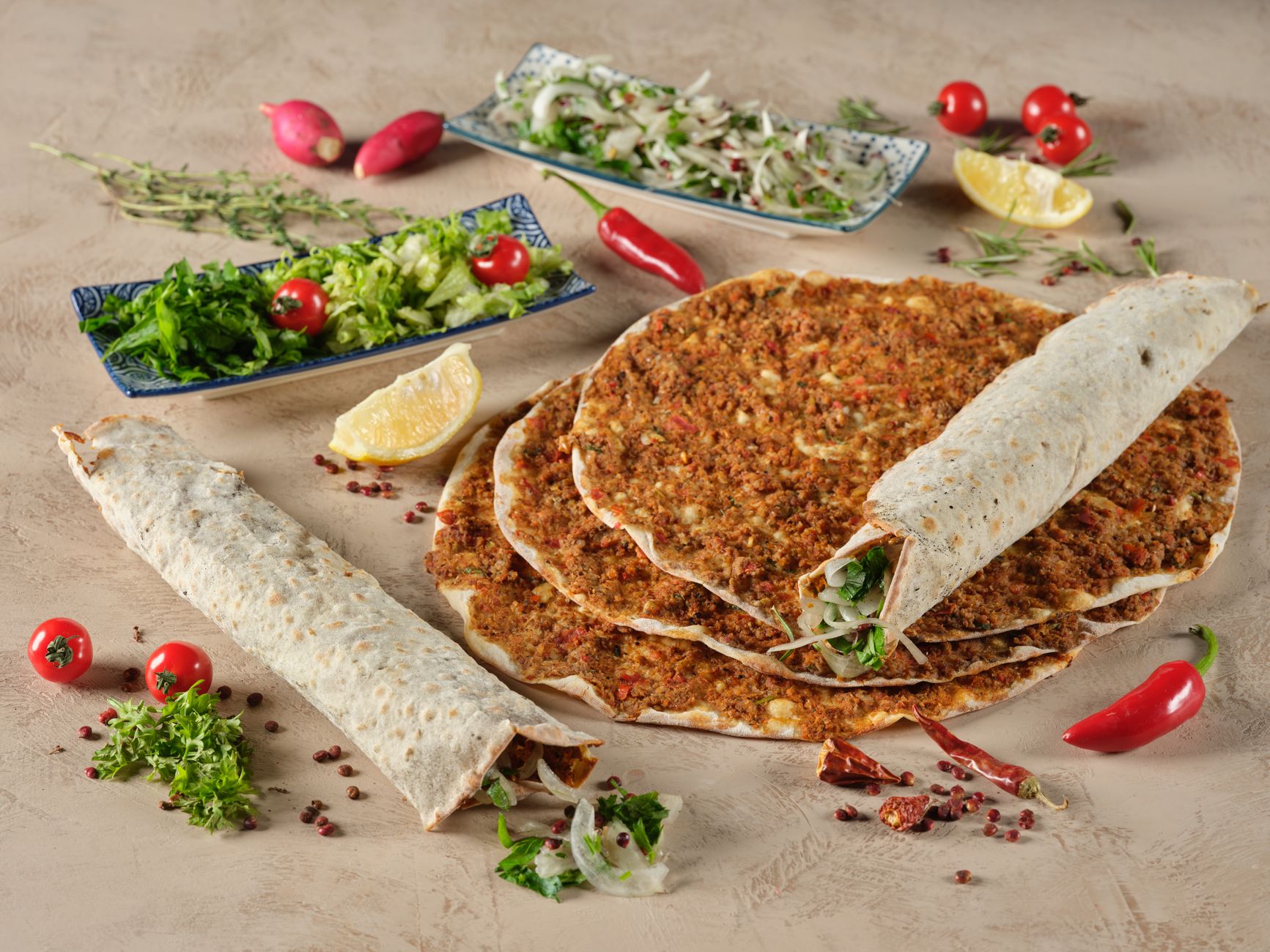 Lahmacun: Turkish Meat Flatbread