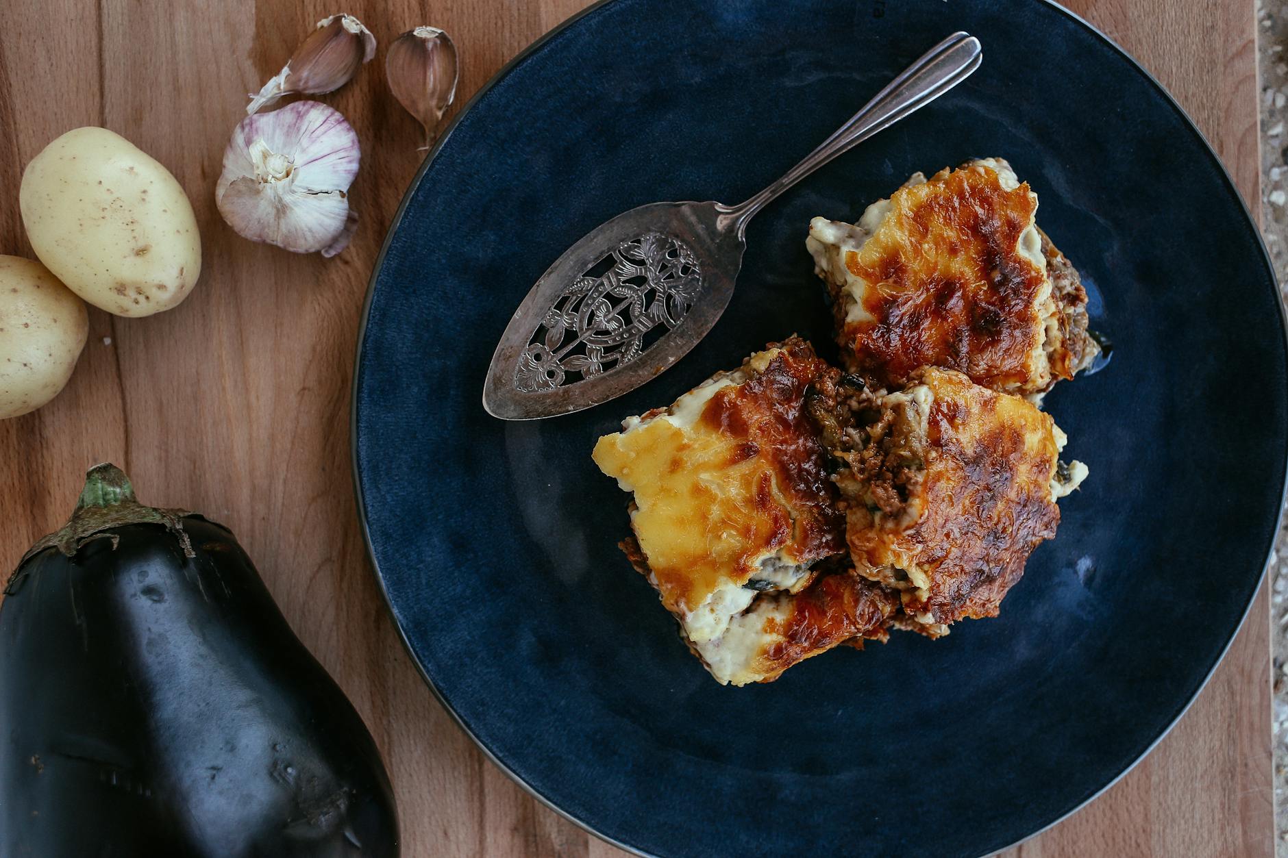 25-Min Lamb & Eggplant Skillet with Crispy Top