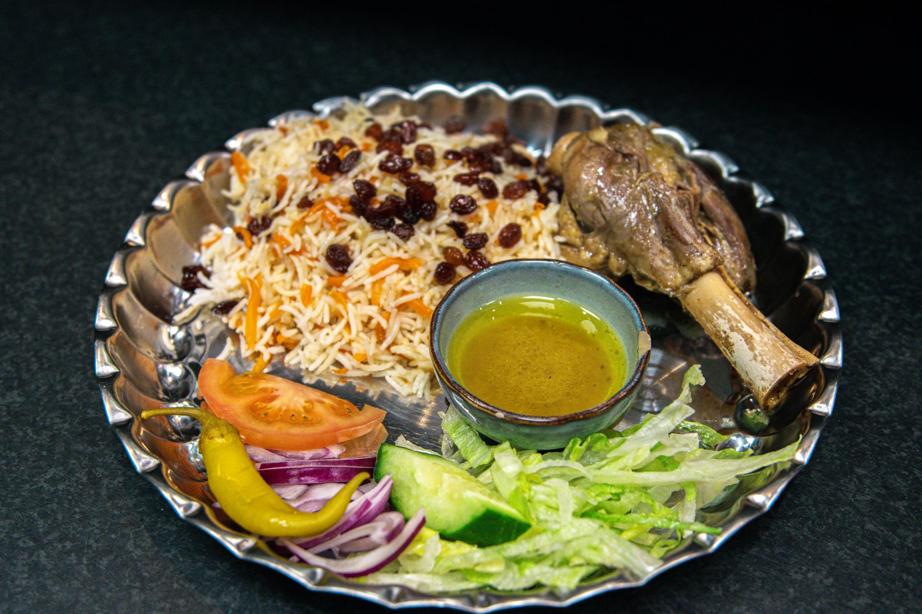 25-Min Lamb Madfoon with Quick Pickles