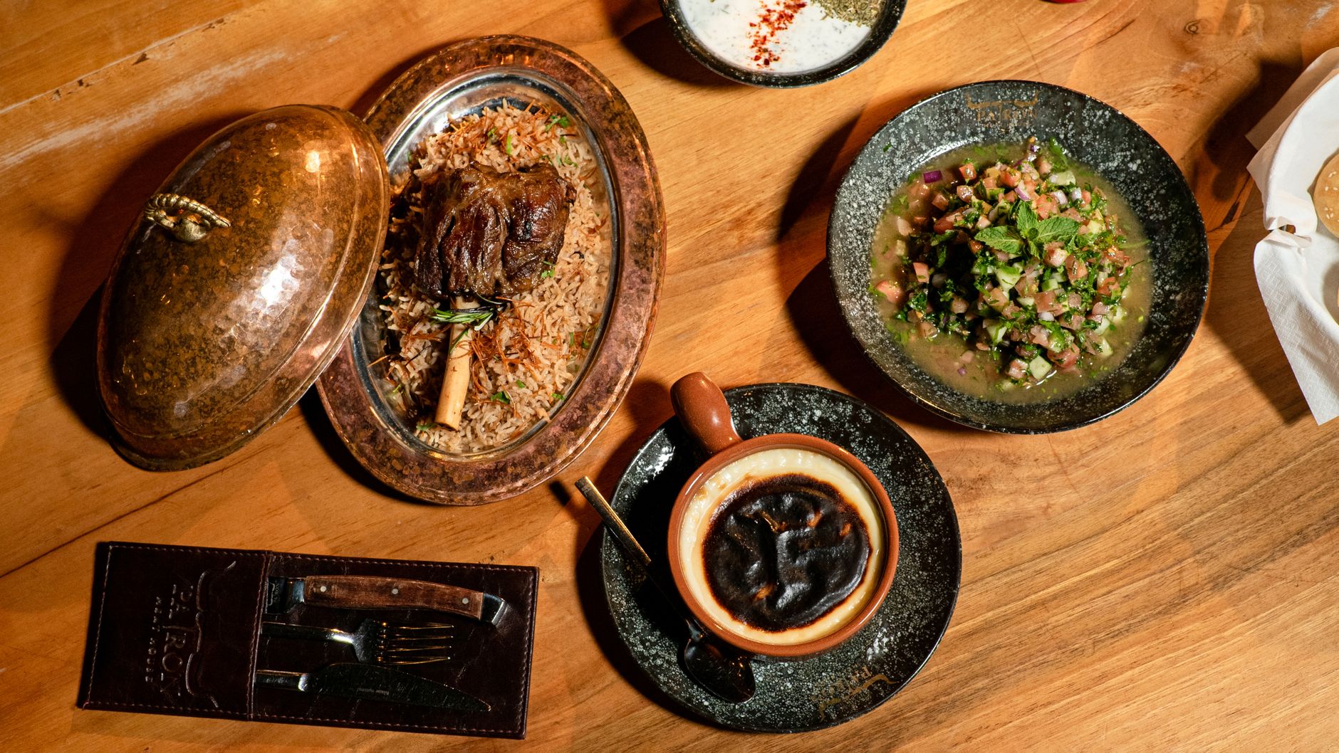 25-Min Lamb Madfoon with Yogurt & Salad