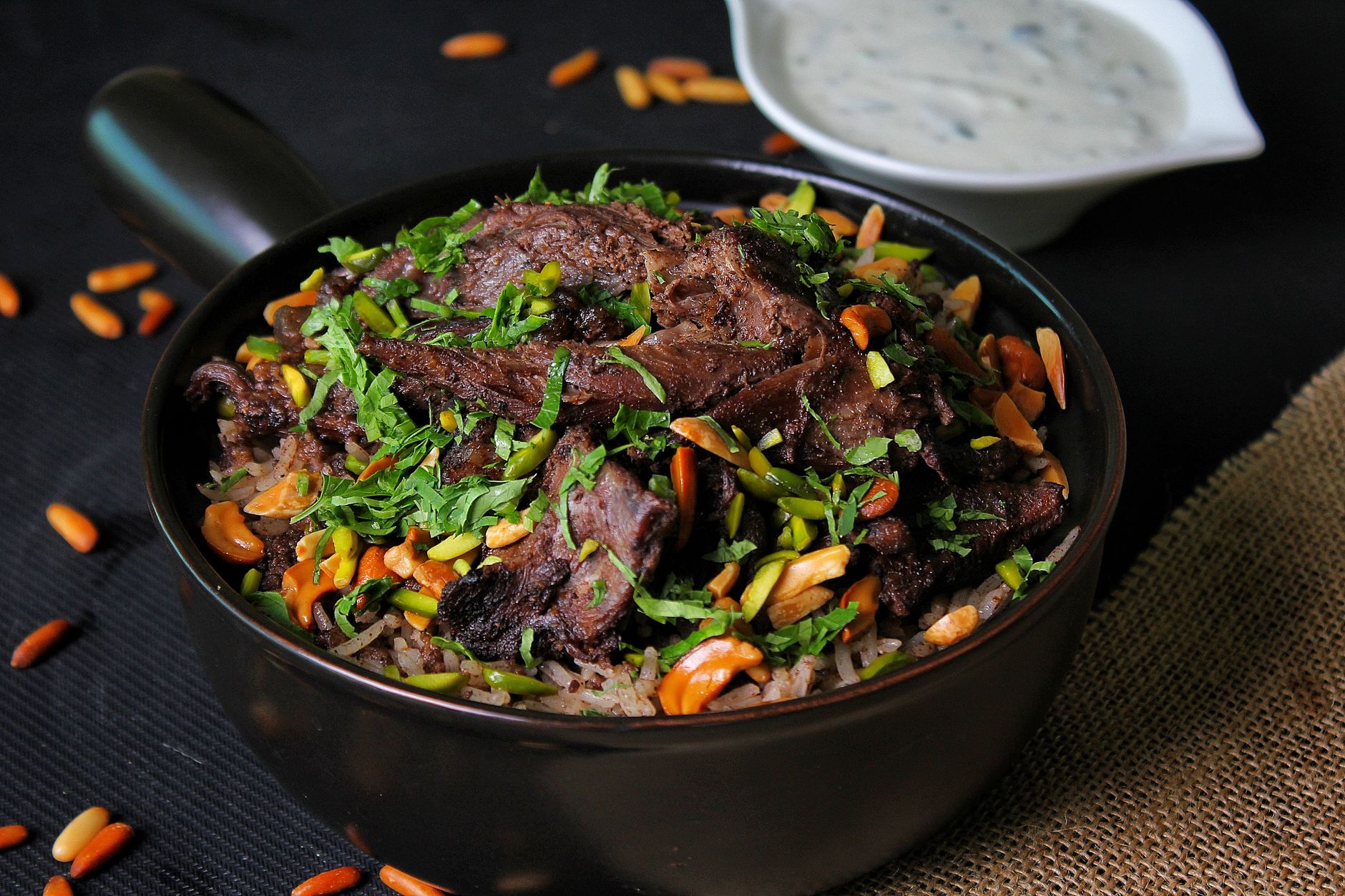 30-Min Lamb Maqluba with Crispy Rice