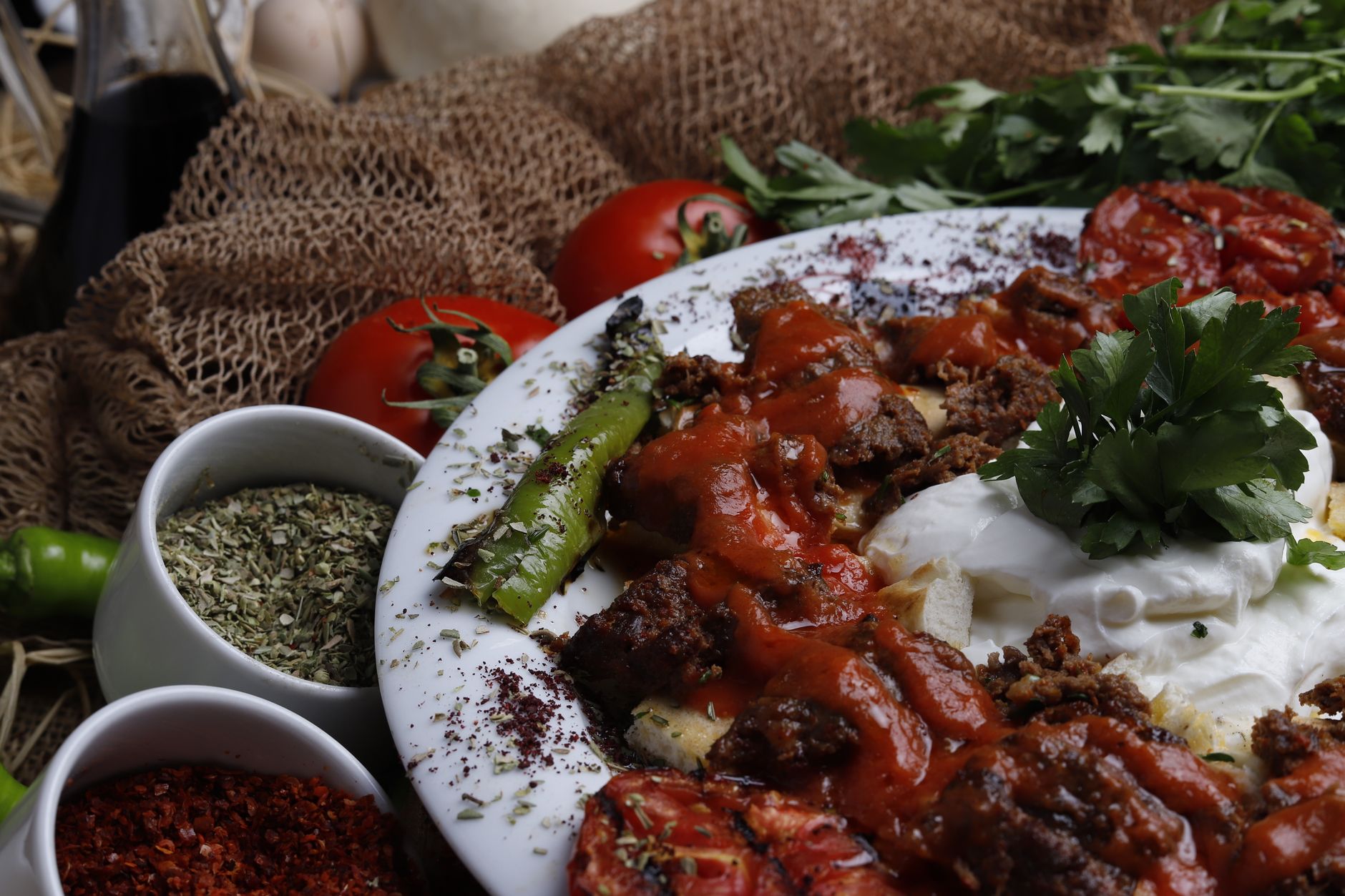 Lamb Nazik — Smoky Yogurt & Charred Eggplant