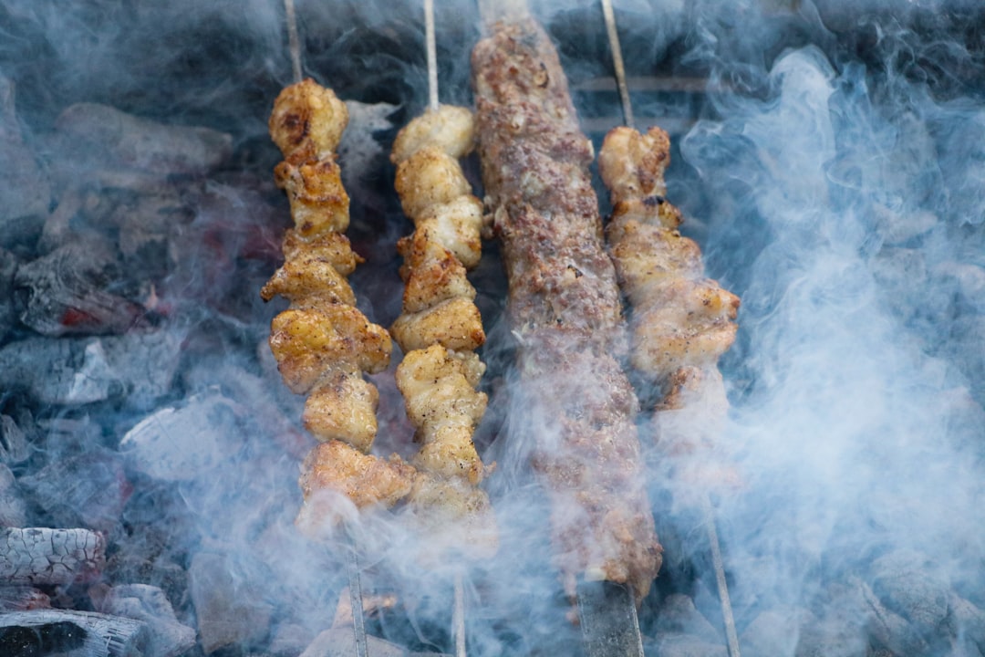 Lamb Shish Kebab with Spiced Rice