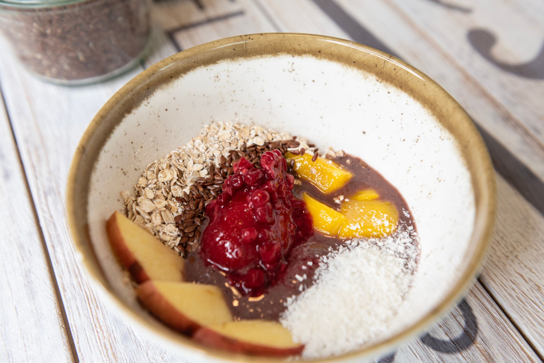 Layered Acai Bowl with Crunchy Toppings