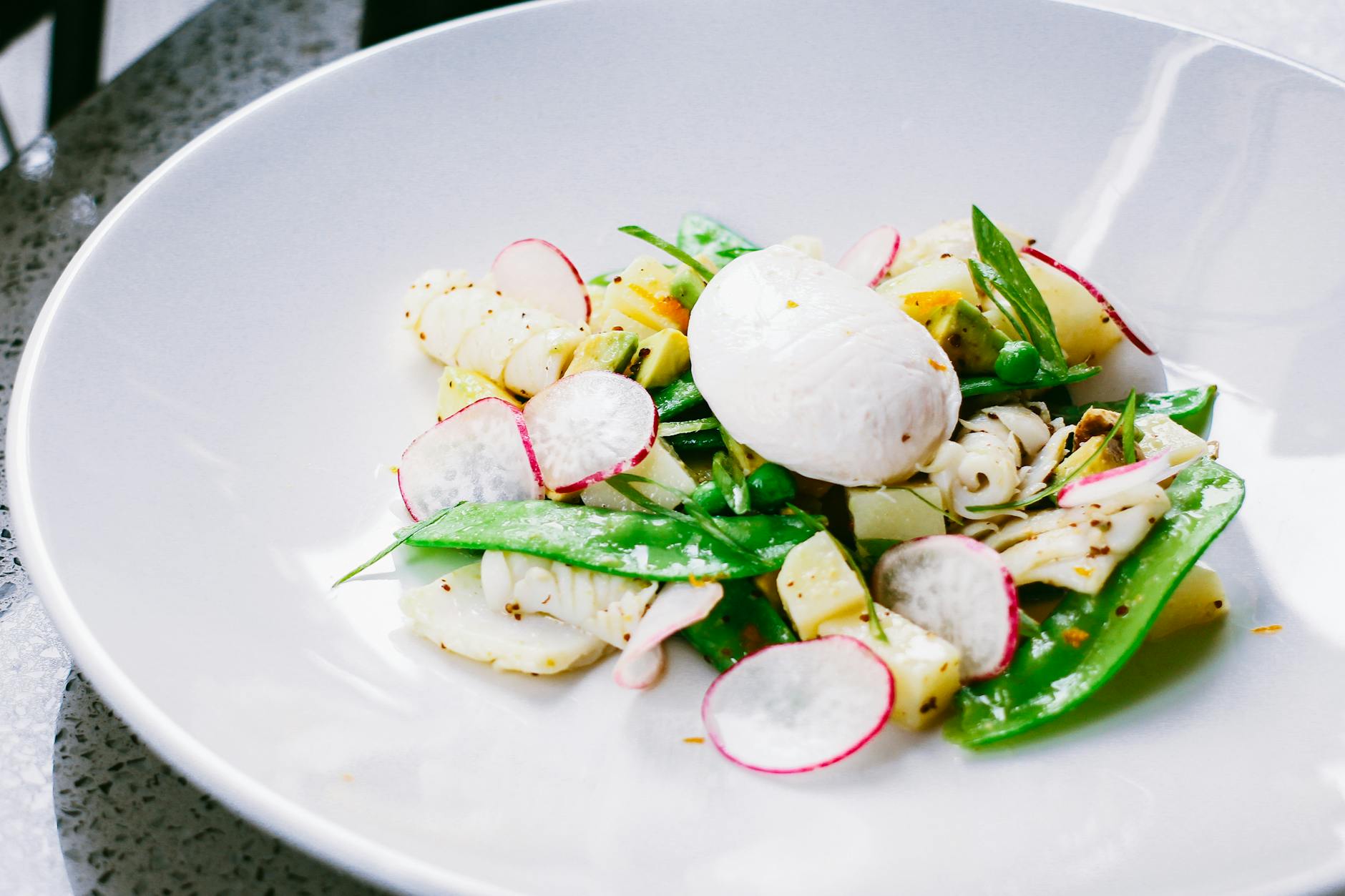 Leipziger Allerlei with Poached Egg
