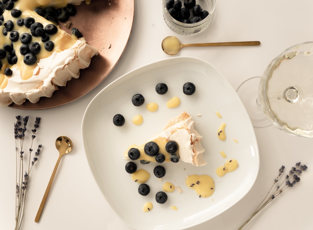 Lemon Blueberry Pavlova Nests