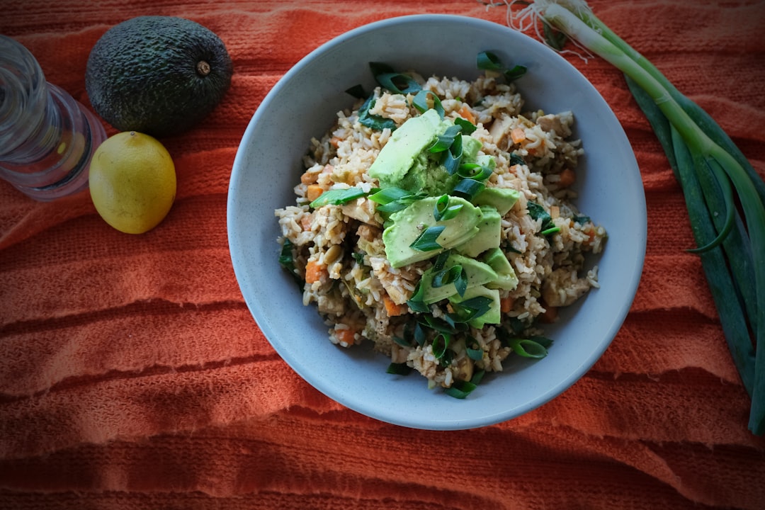 Lemon Garlic Shrimp & Avocado Rice Bowl