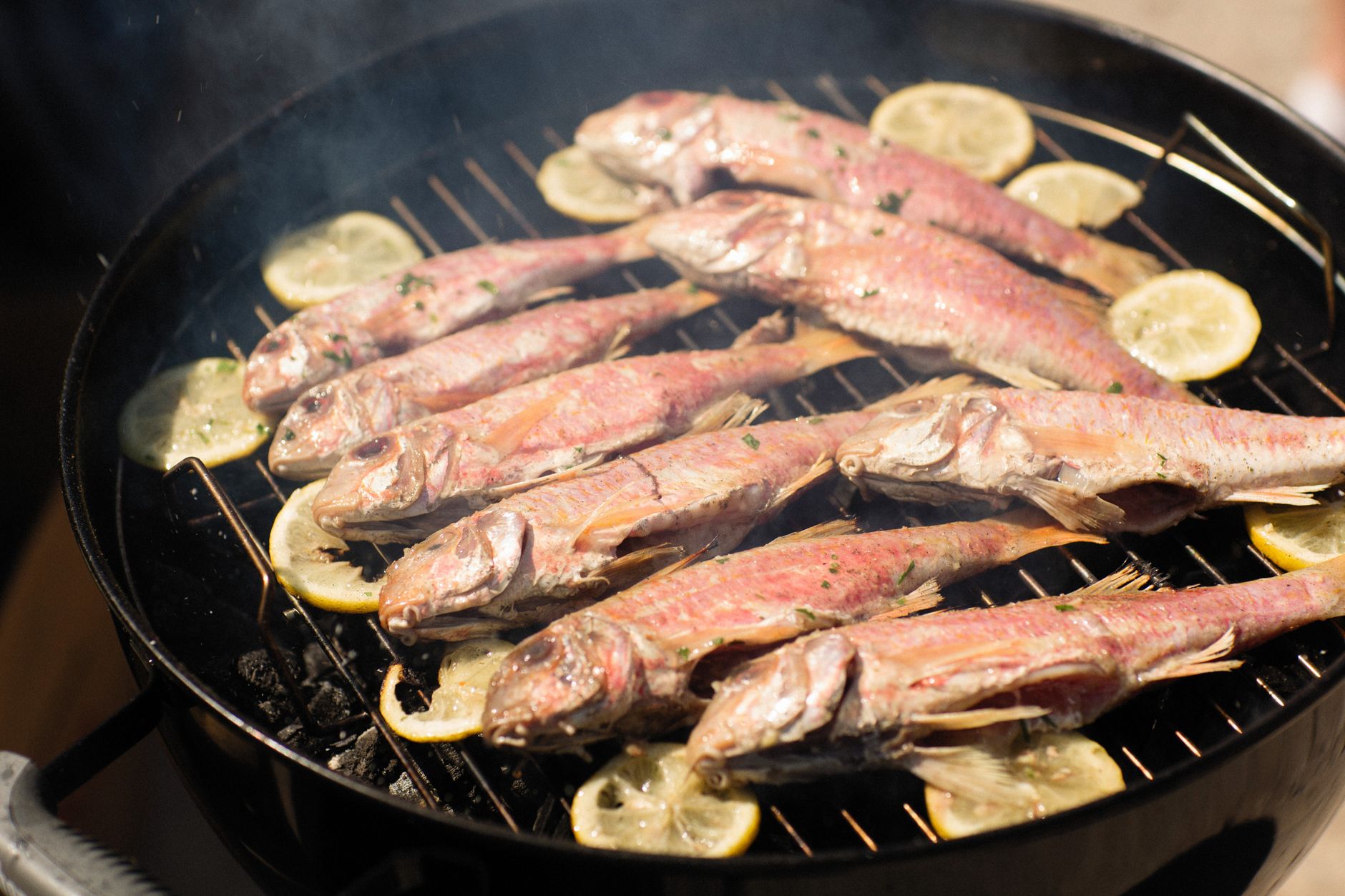 Lemon Herb Grilled Fish with Charred Lemon