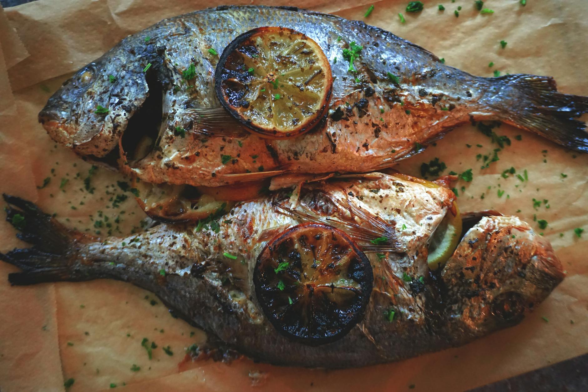 15-Minute Lemon Herb Grilled Sea Bream