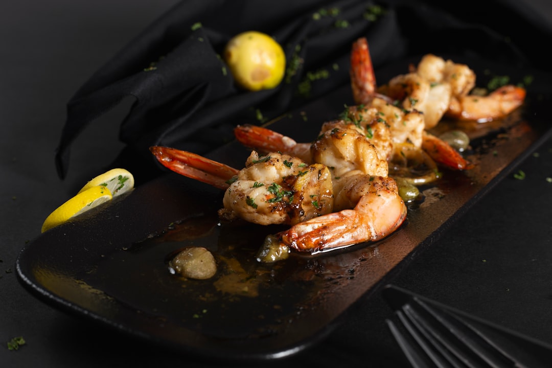 Lemon Herb Shrimp Souvlaki with Crispy Edges