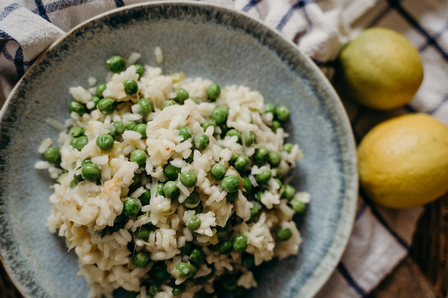 Lemon Rice with Peas & Peanuts