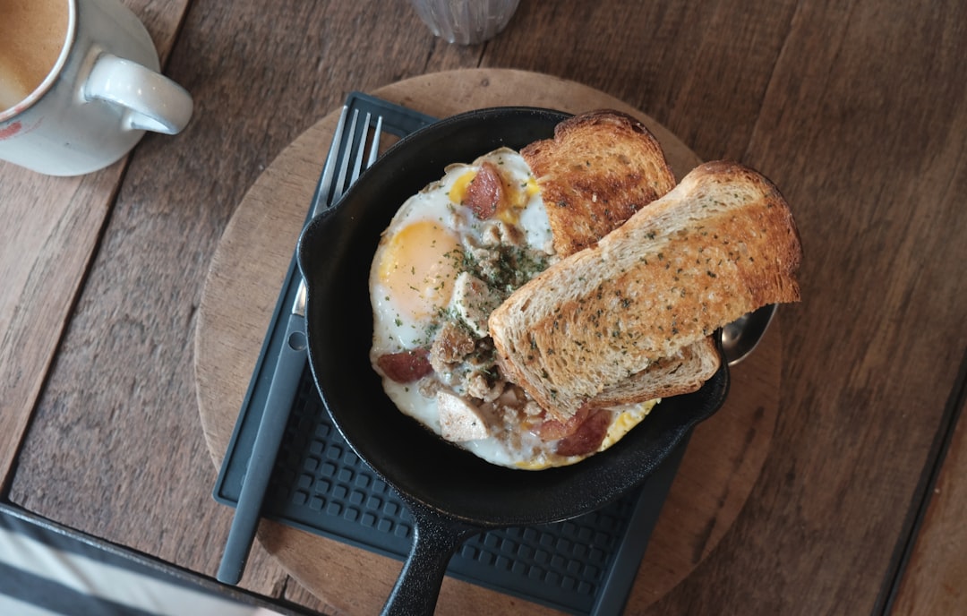 Loaded Breakfast Skillet with Eggs & Toast