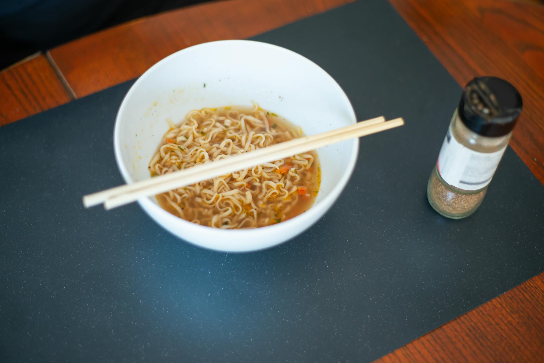 Loaded Korean Ramyeon with Egg & Crispy Toppings