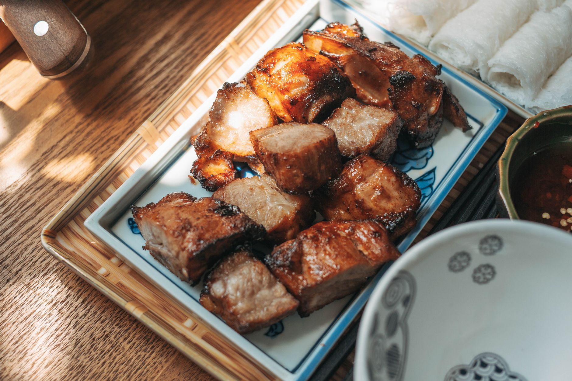 Longsilog: Grilled Pork Belly & Garlic Rice