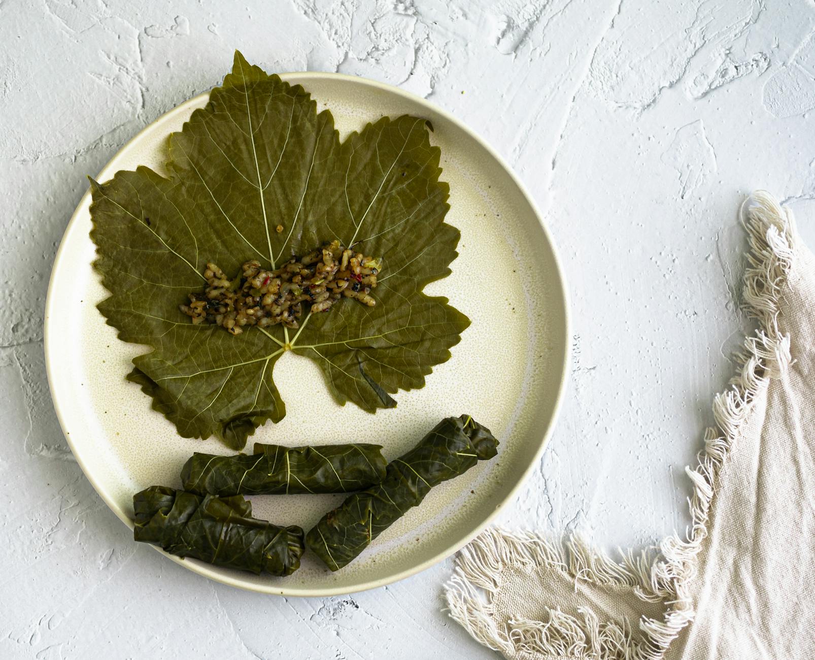 20-Min Mahshi — Stuffed Grape Leaves
